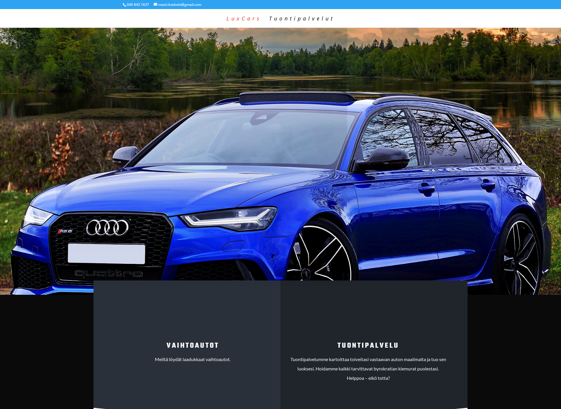 Screenshot for luxcars.fi