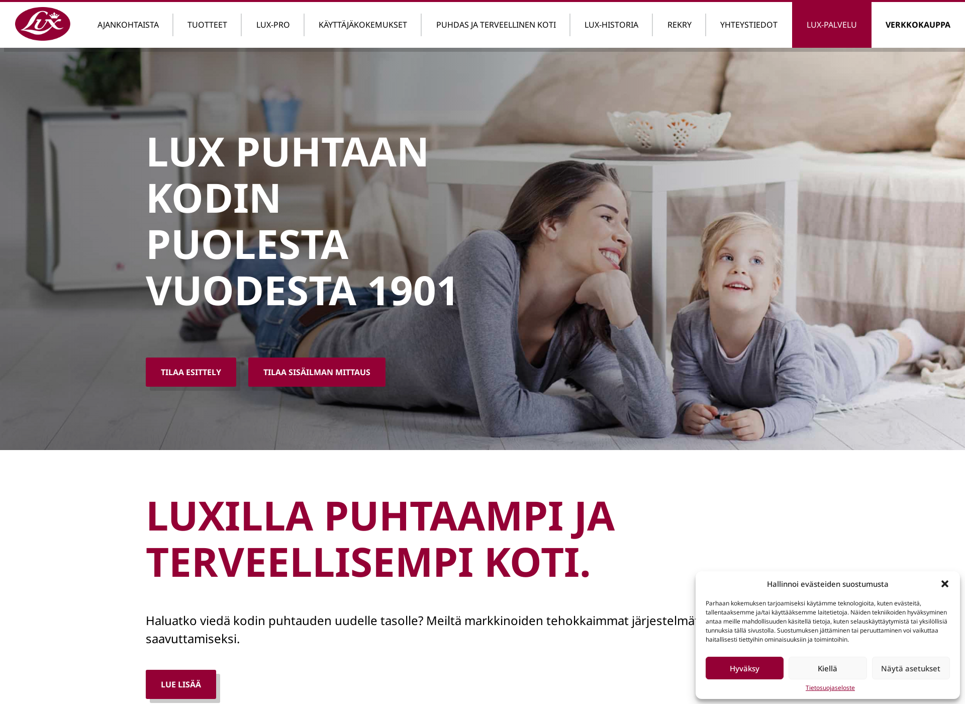 Screenshot for luxkoti.fi