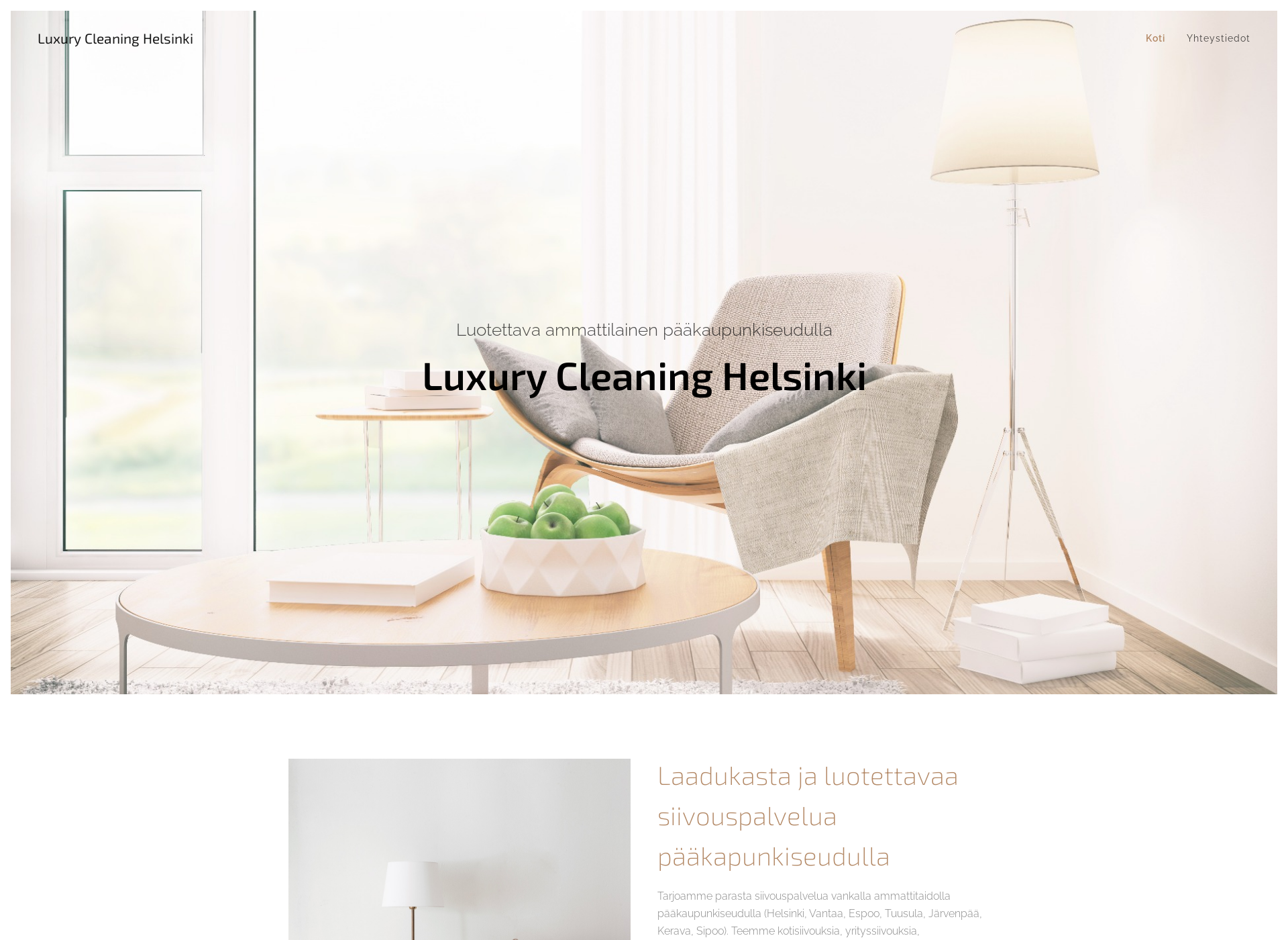 Näyttökuva luxurycleaning.fi