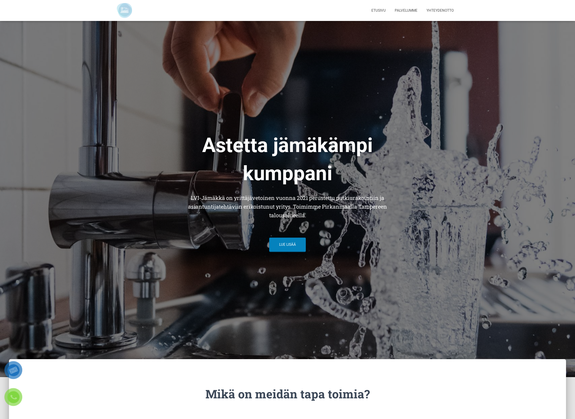 Skärmdump för lvi-jamakka.fi