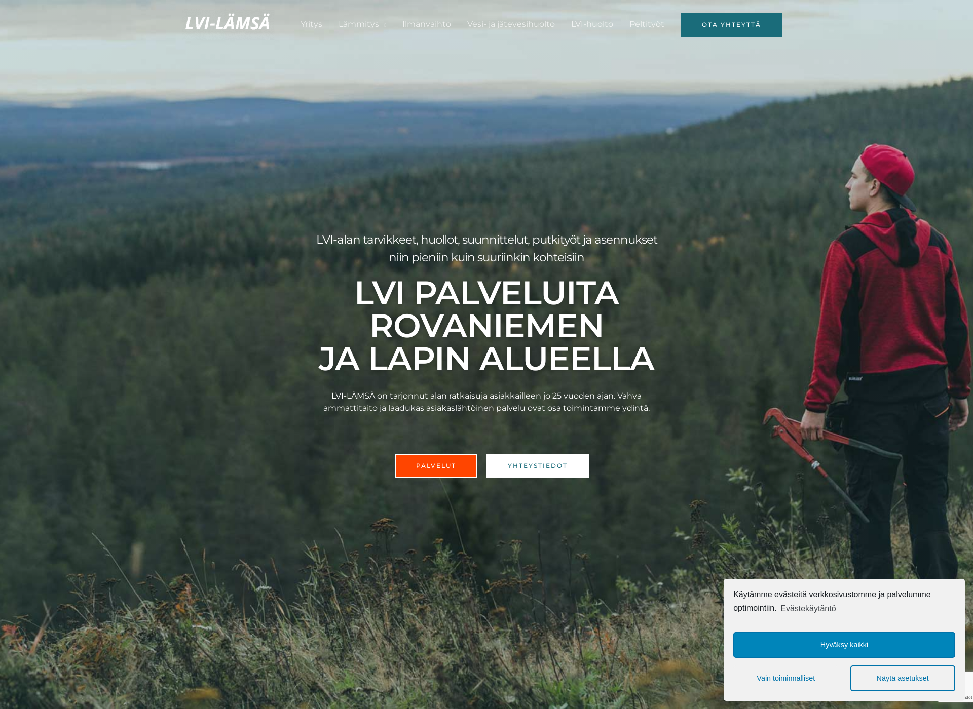 Skärmdump för lvi-lamsa.fi