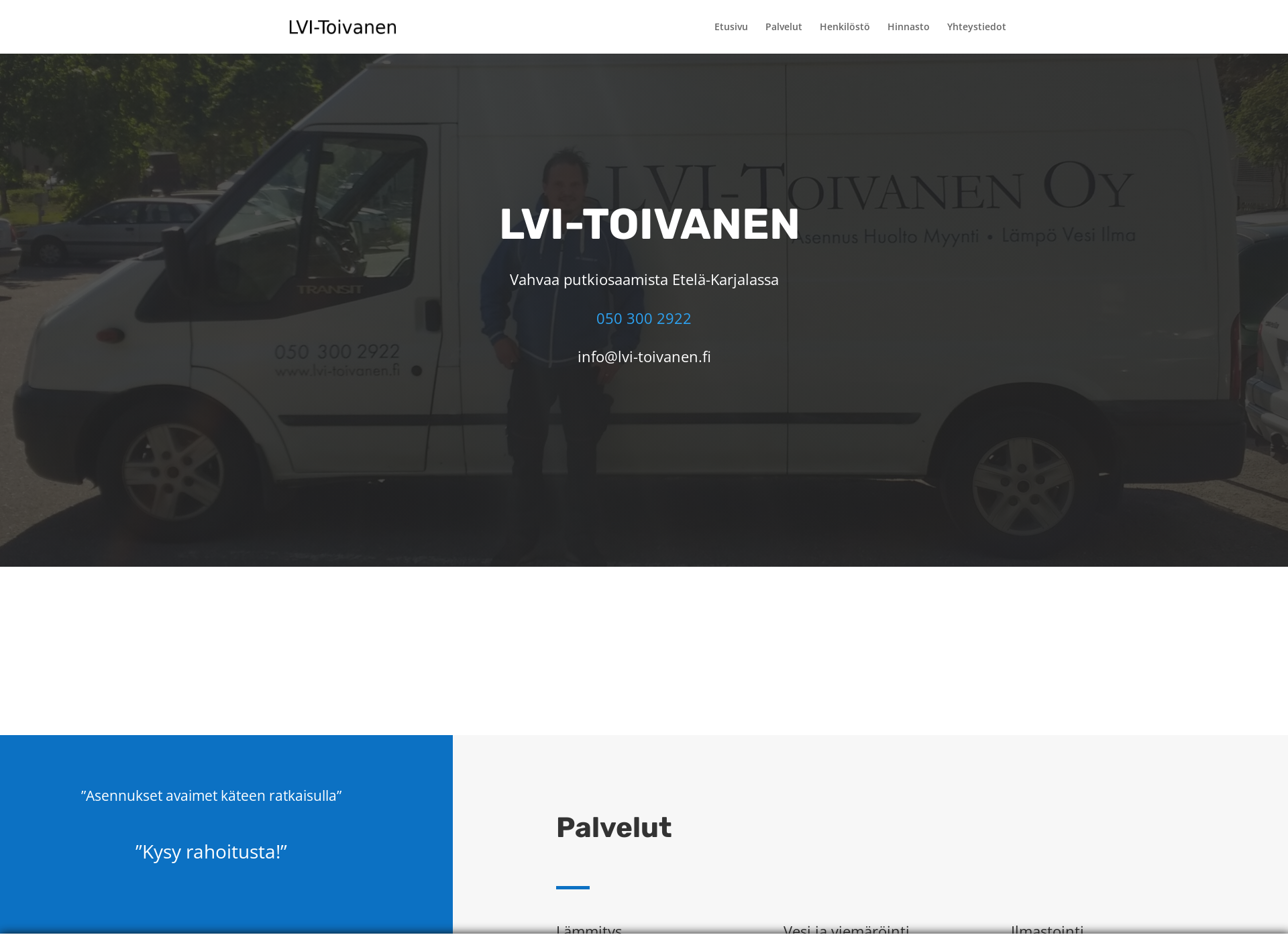 Screenshot for lvi-toivanen.fi
