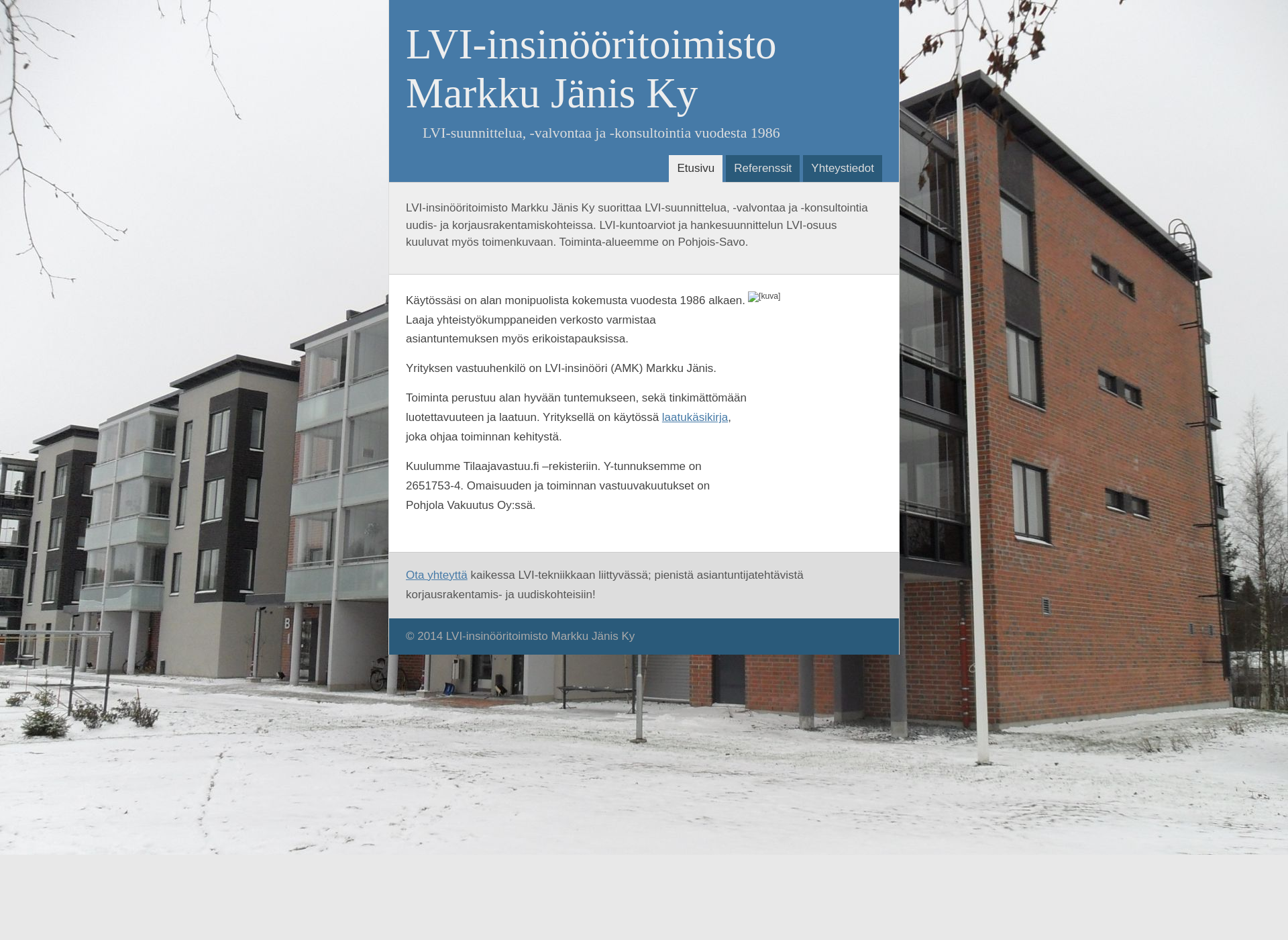 Skärmdump för lvijanis.fi