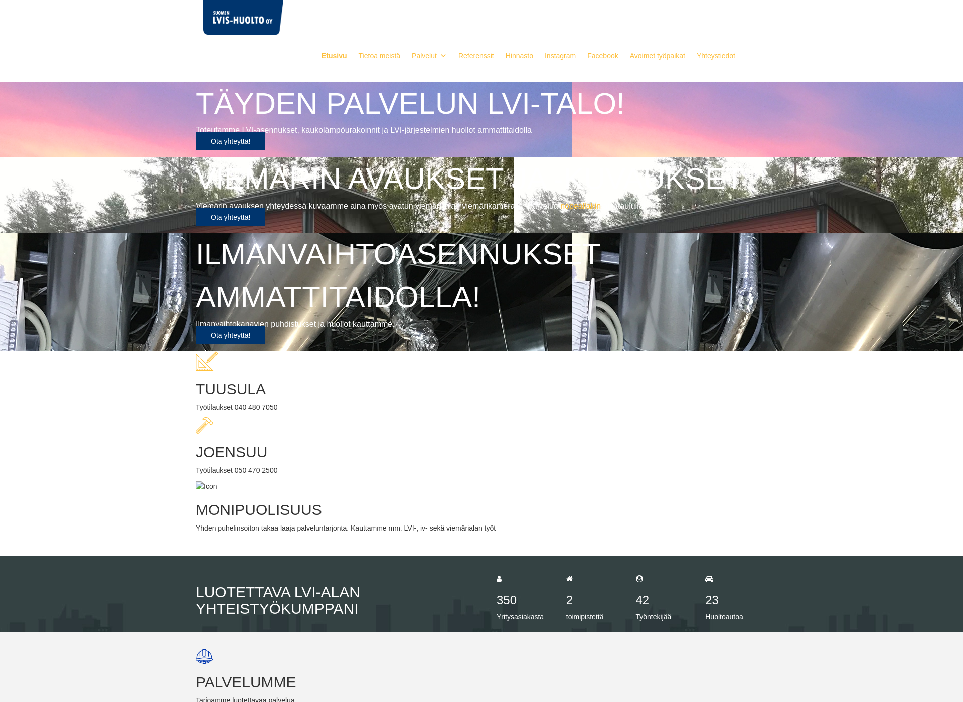 Screenshot for lvis-huolto.fi