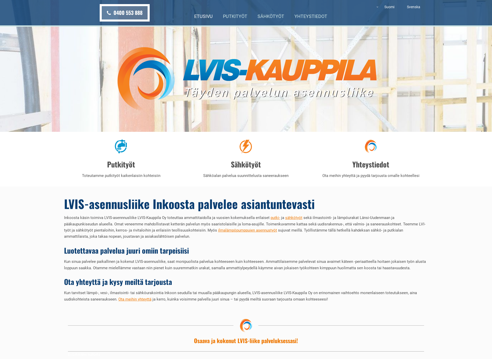 Screenshot for lvis-kauppila.fi