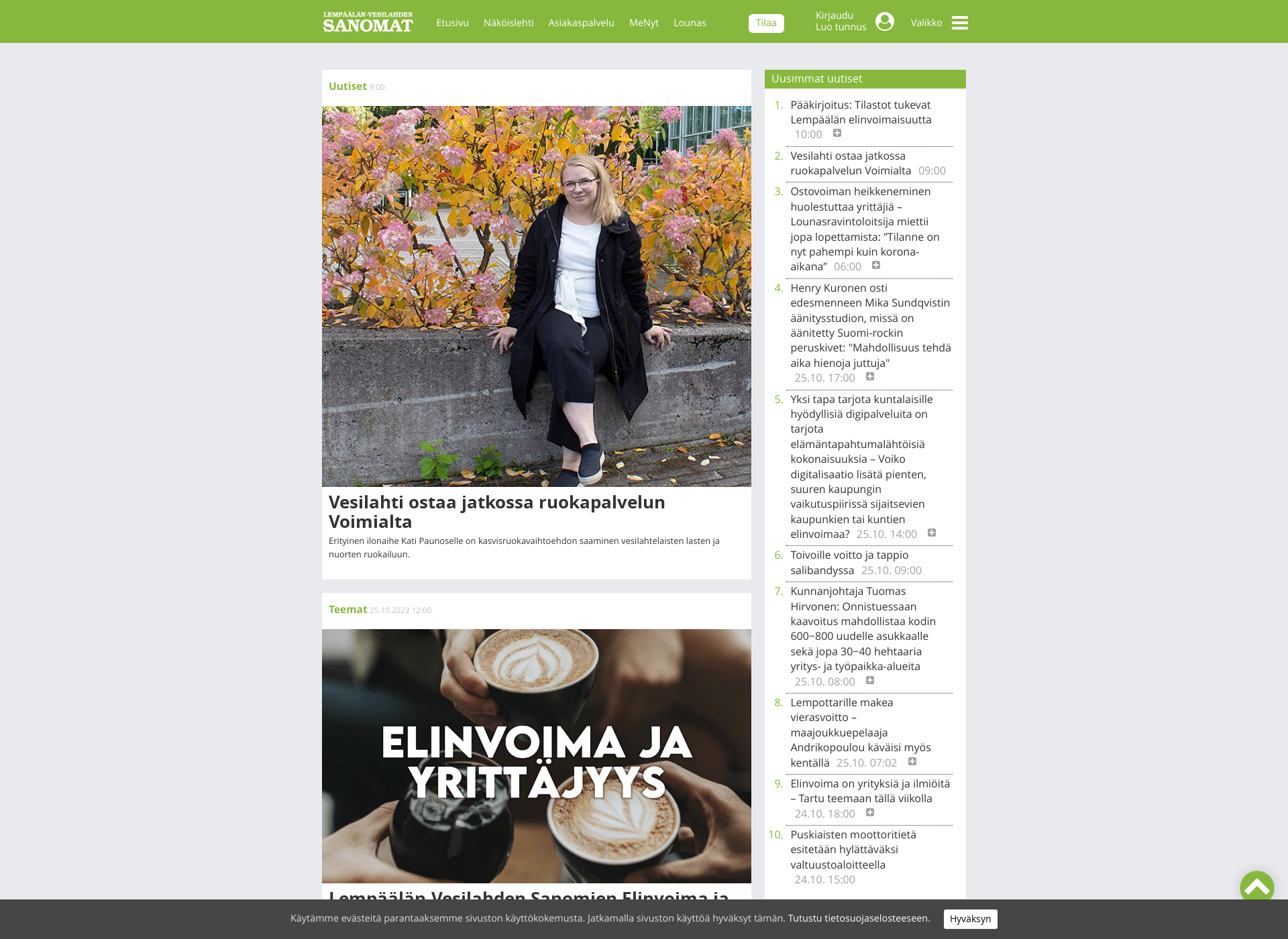 Skärmdump för lvs.fi