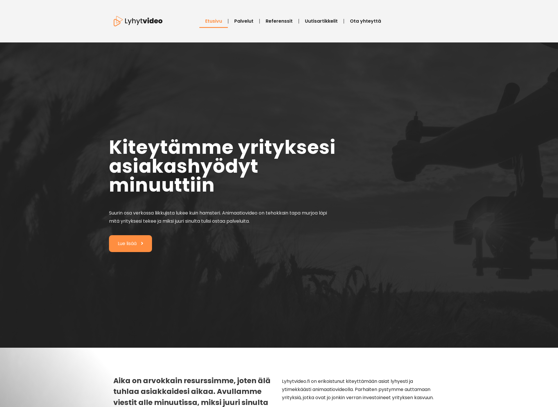 Screenshot for lyhytvideo.fi