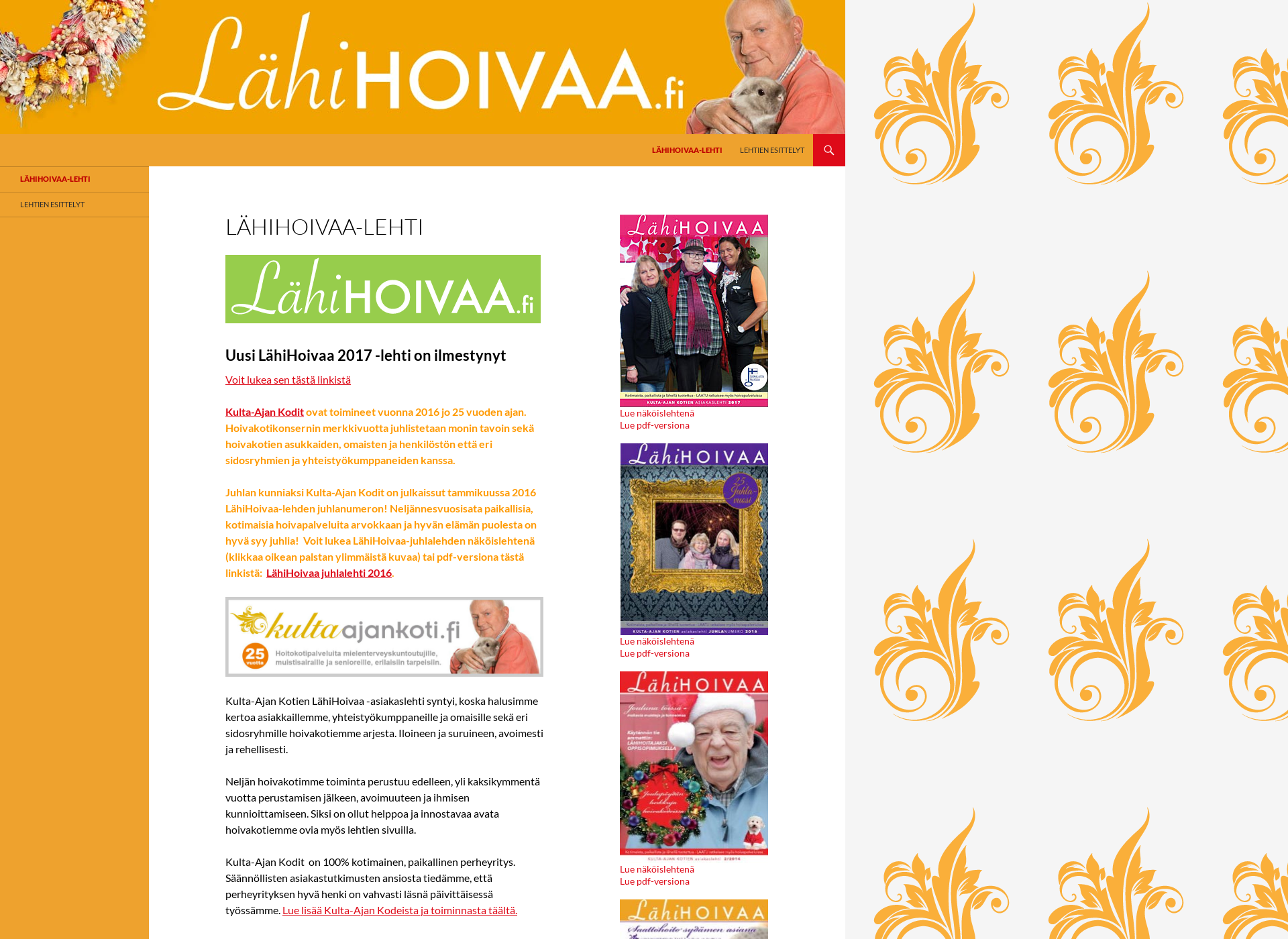 Screenshot for lähihoivaa.fi