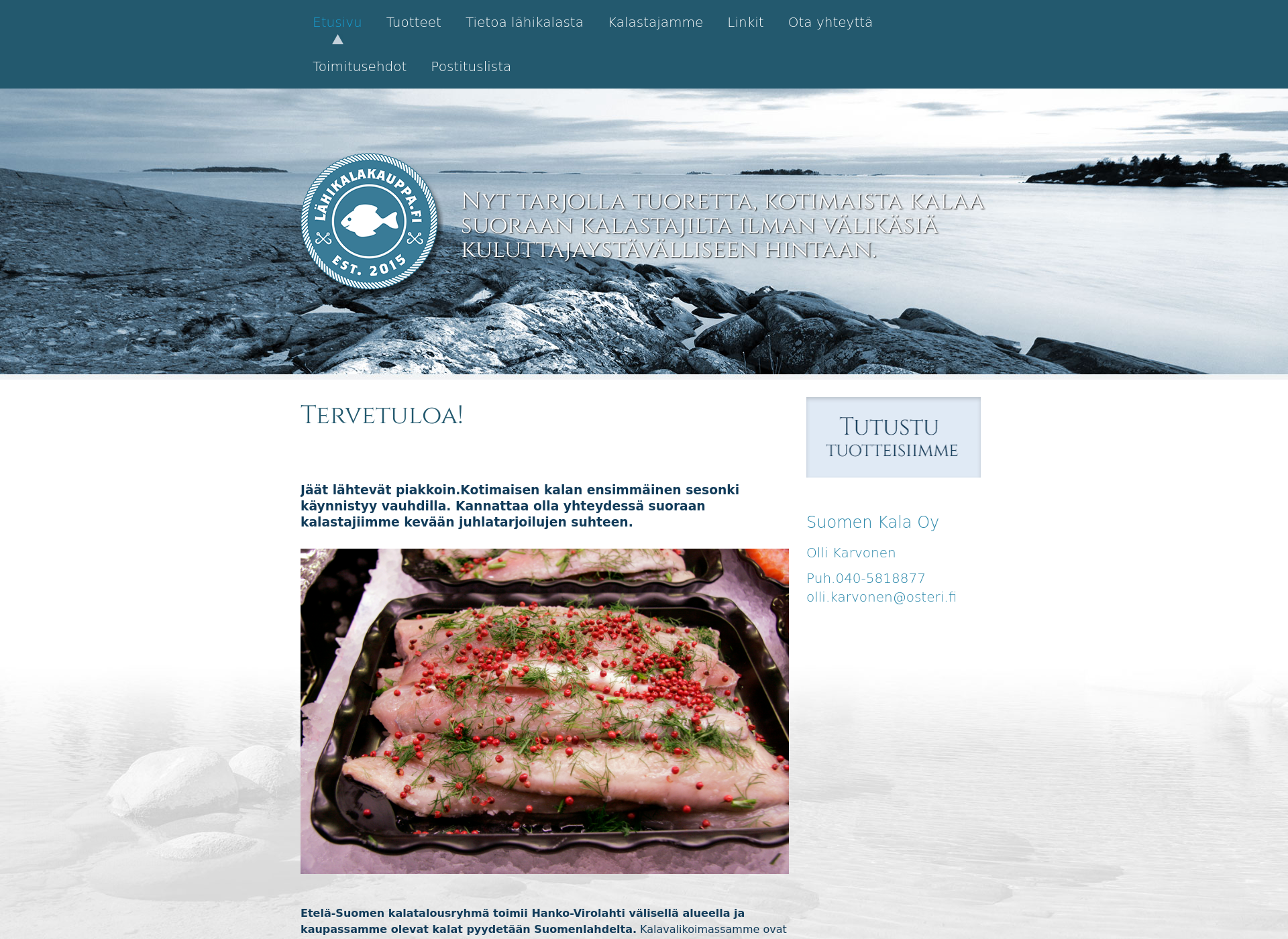 Screenshot for lähikalakauppa.fi
