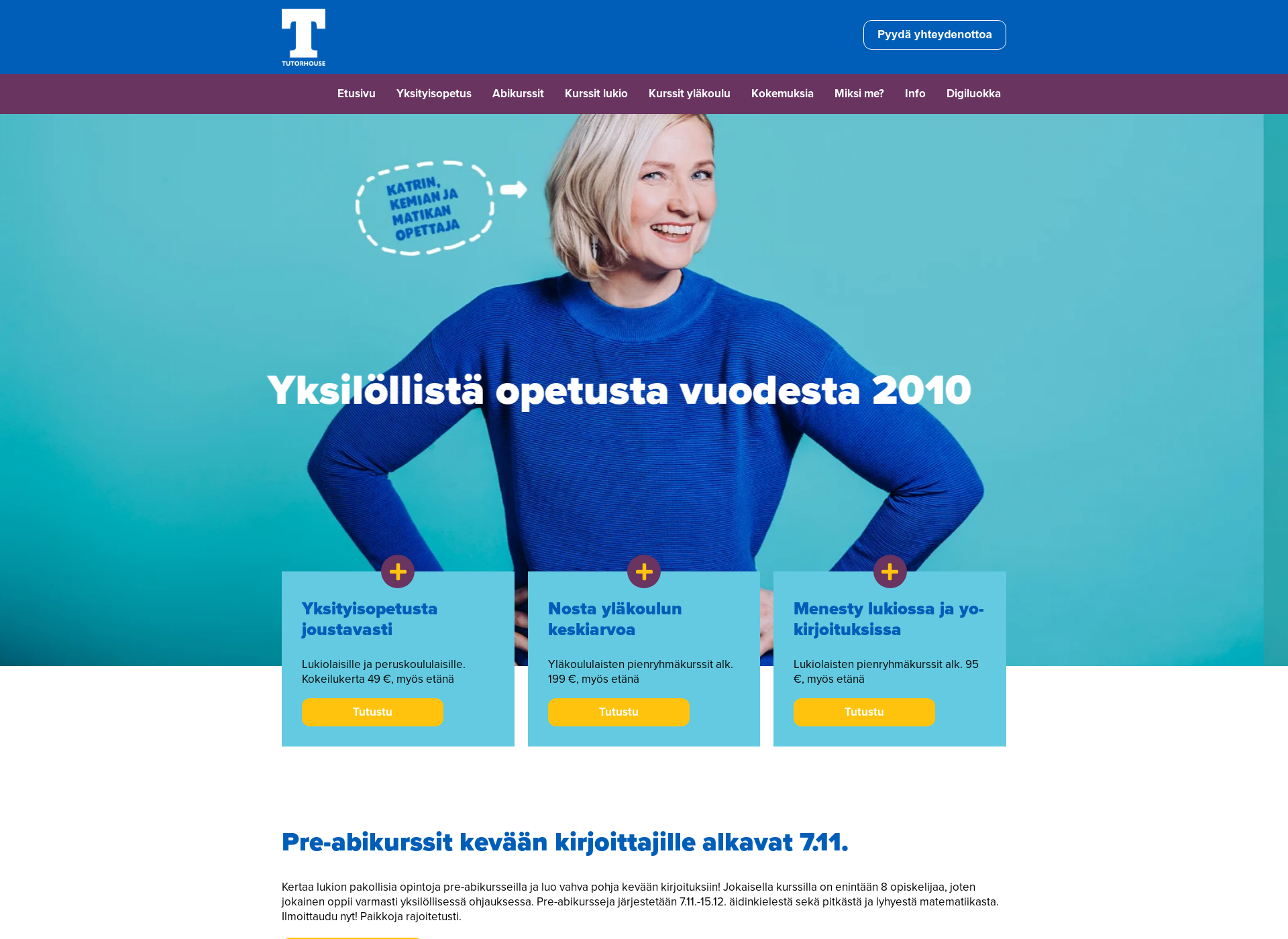 Skärmdump för läksykaveri.fi