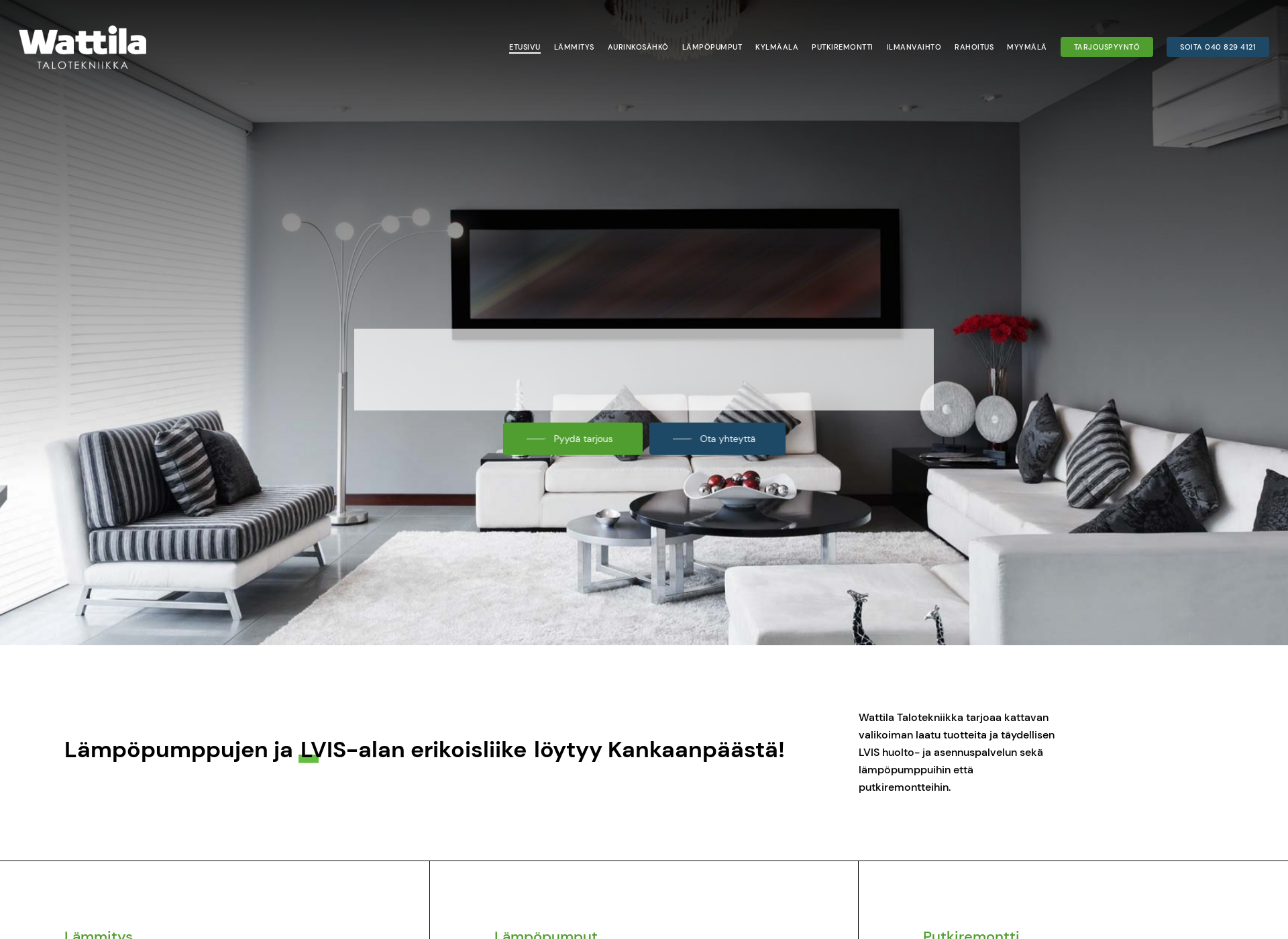 Screenshot for lämpöpumppukauppa.fi