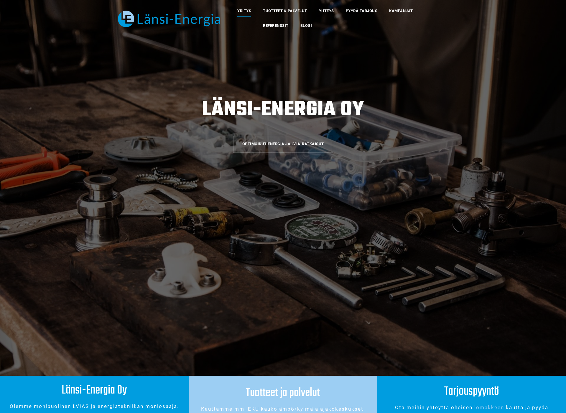 Screenshot for länsienergia.fi