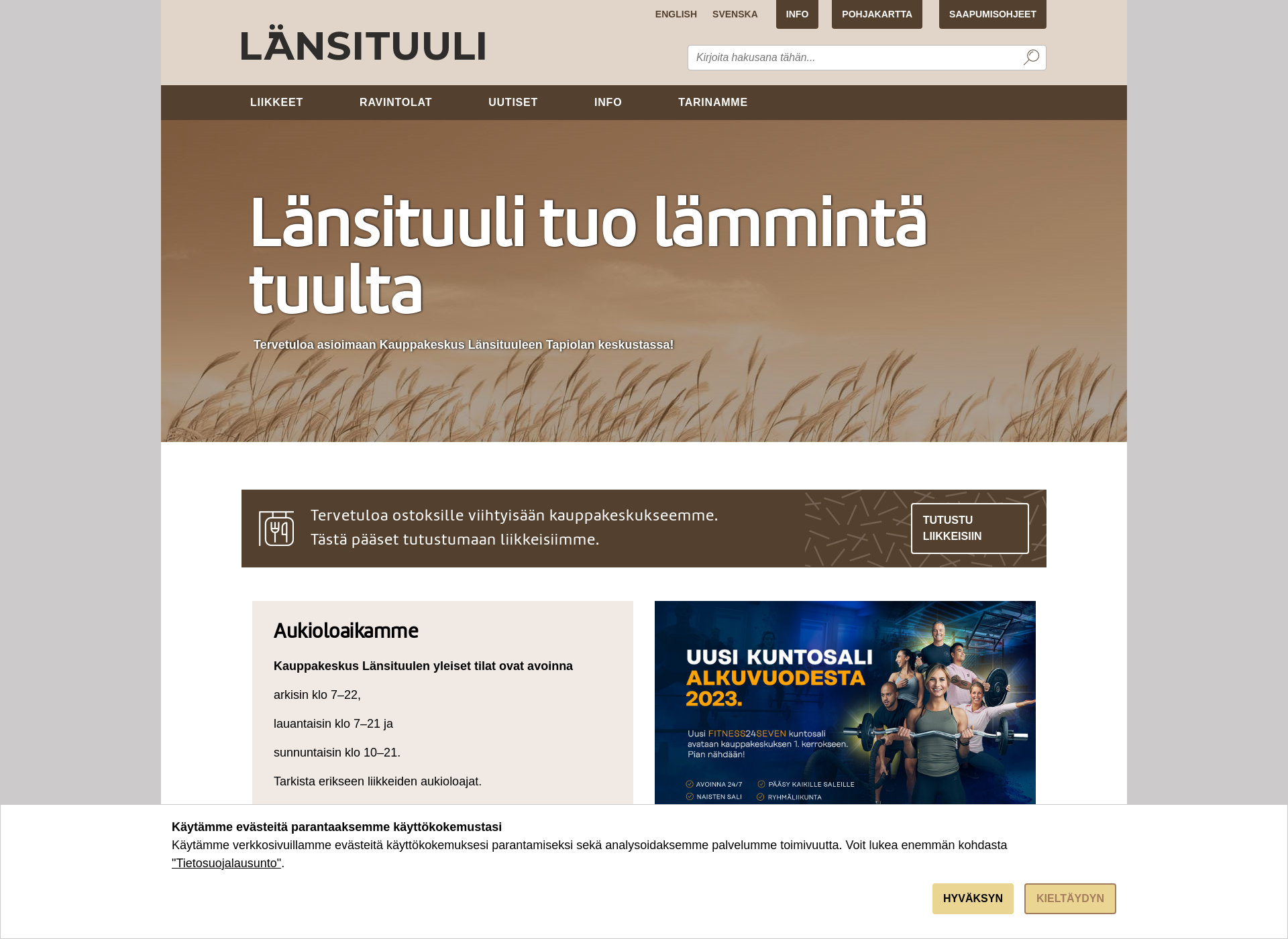 Skärmdump för länsituulentie10.fi