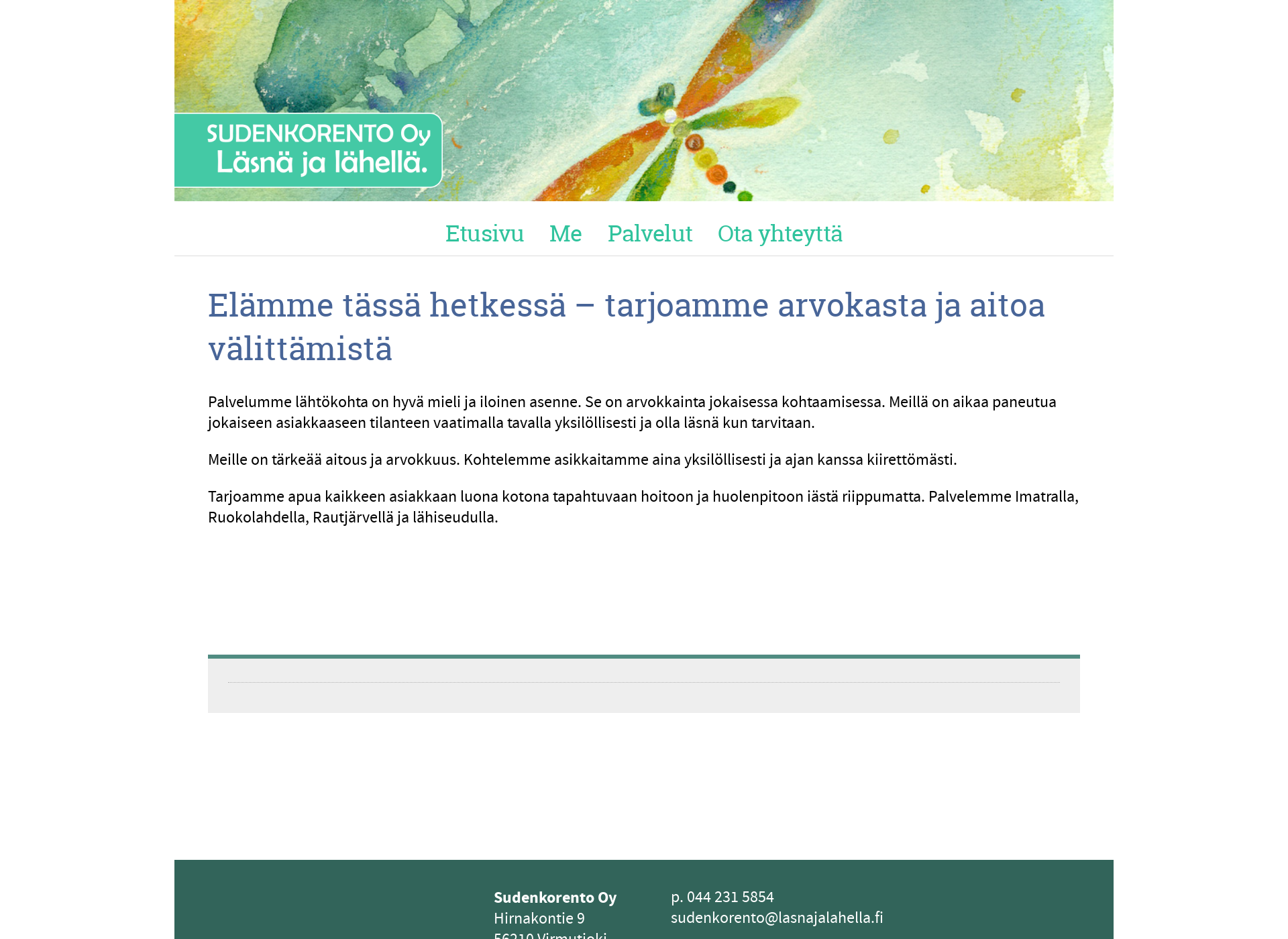 Screenshot for läsnäjalähellä.fi