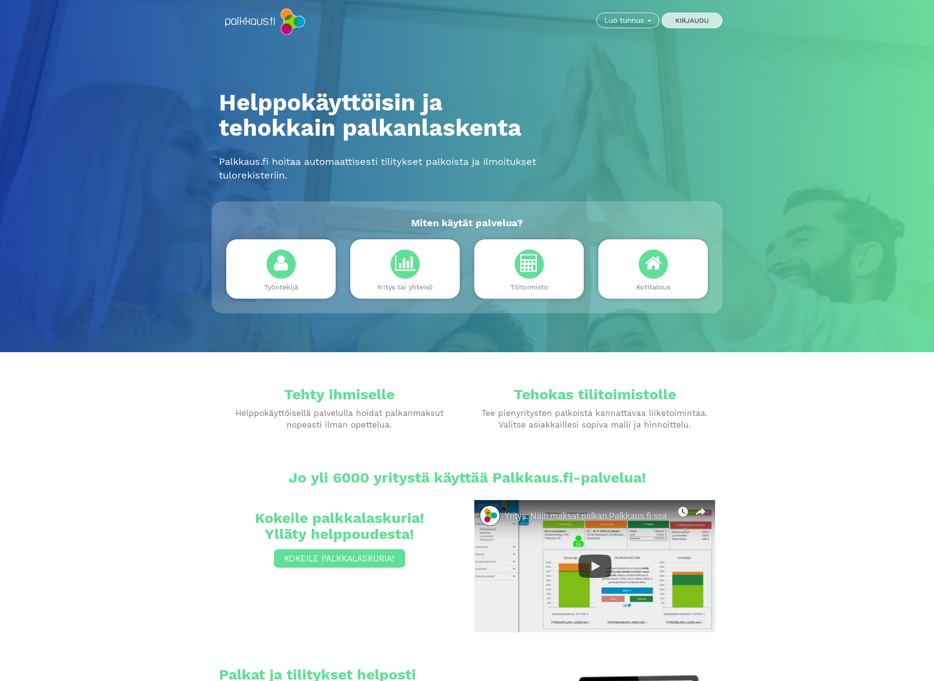 Screenshot for löneräkning.fi