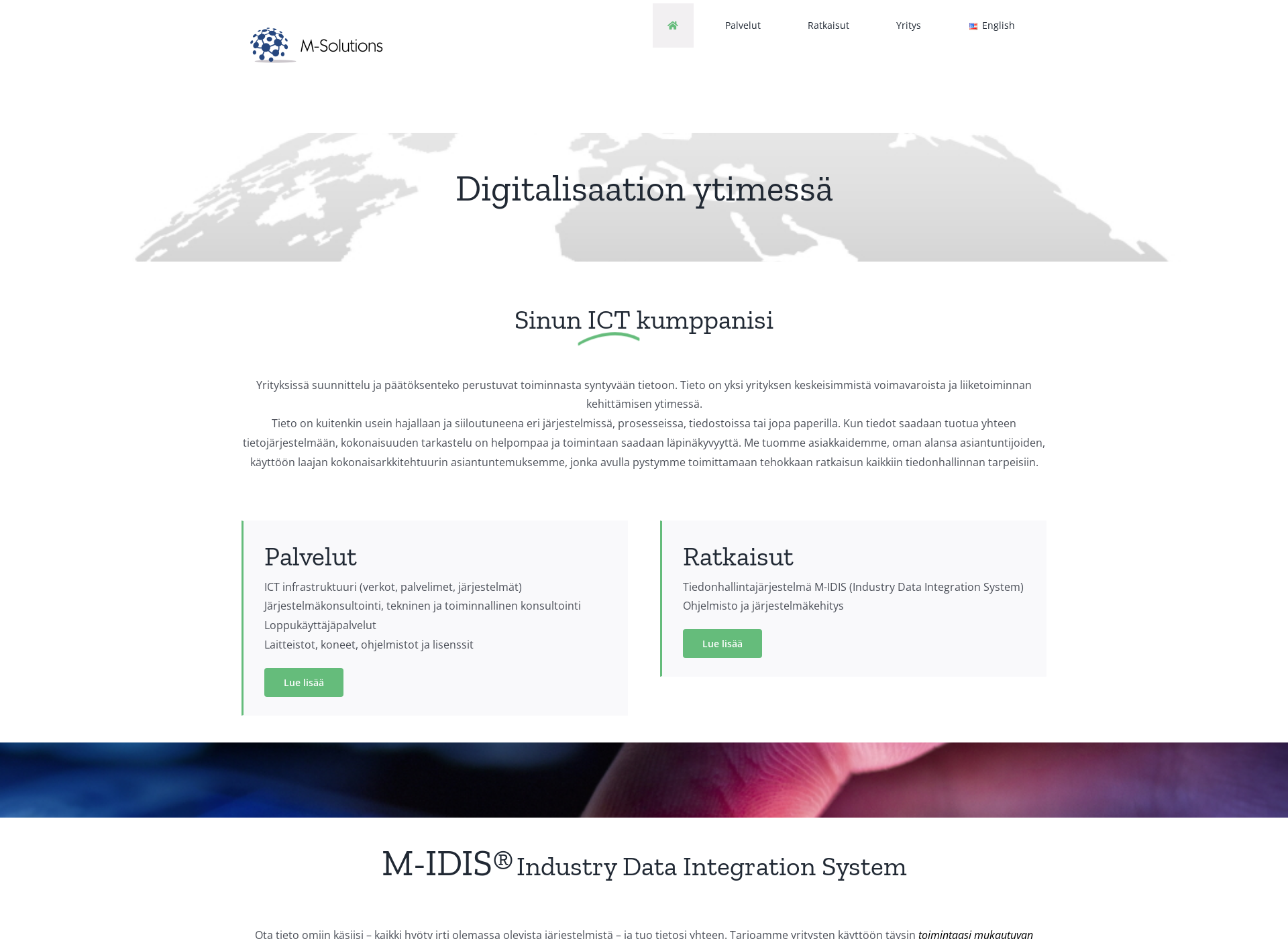 Screenshot for m-solutions.fi