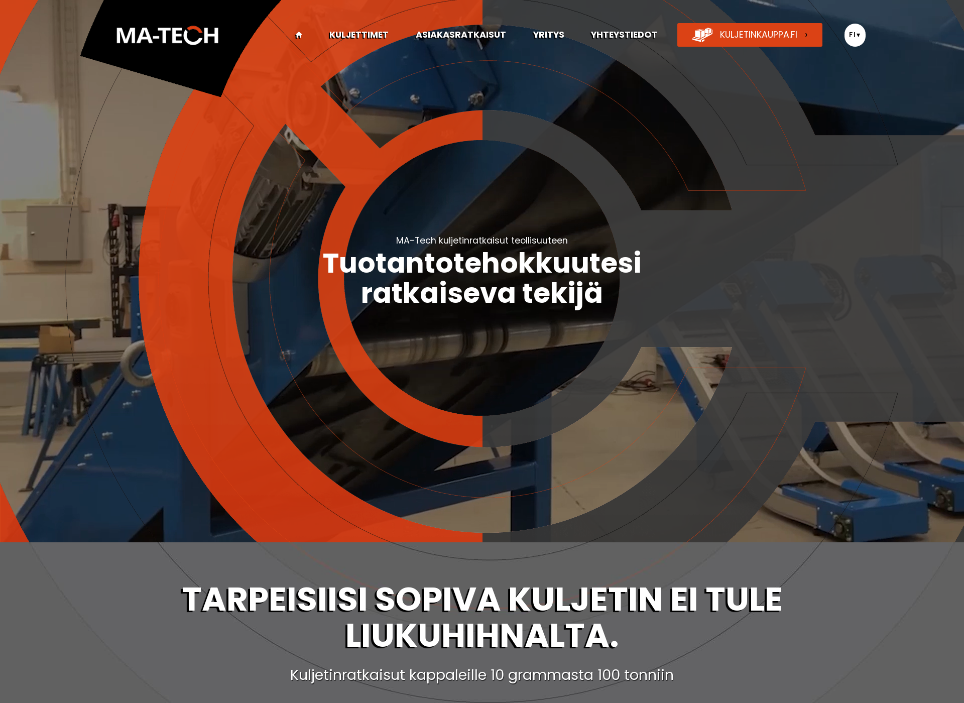 Skärmdump för ma-tech.fi