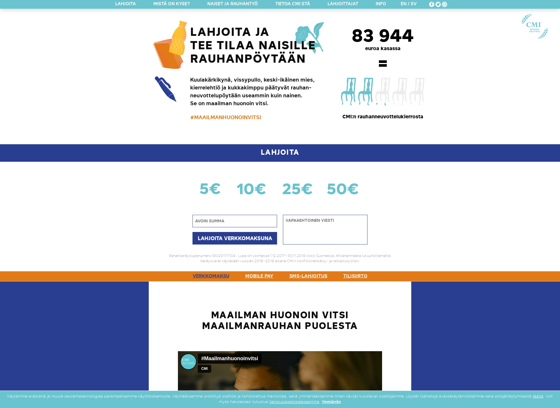 Screenshot for maailmanhuonoinvitsi.fi