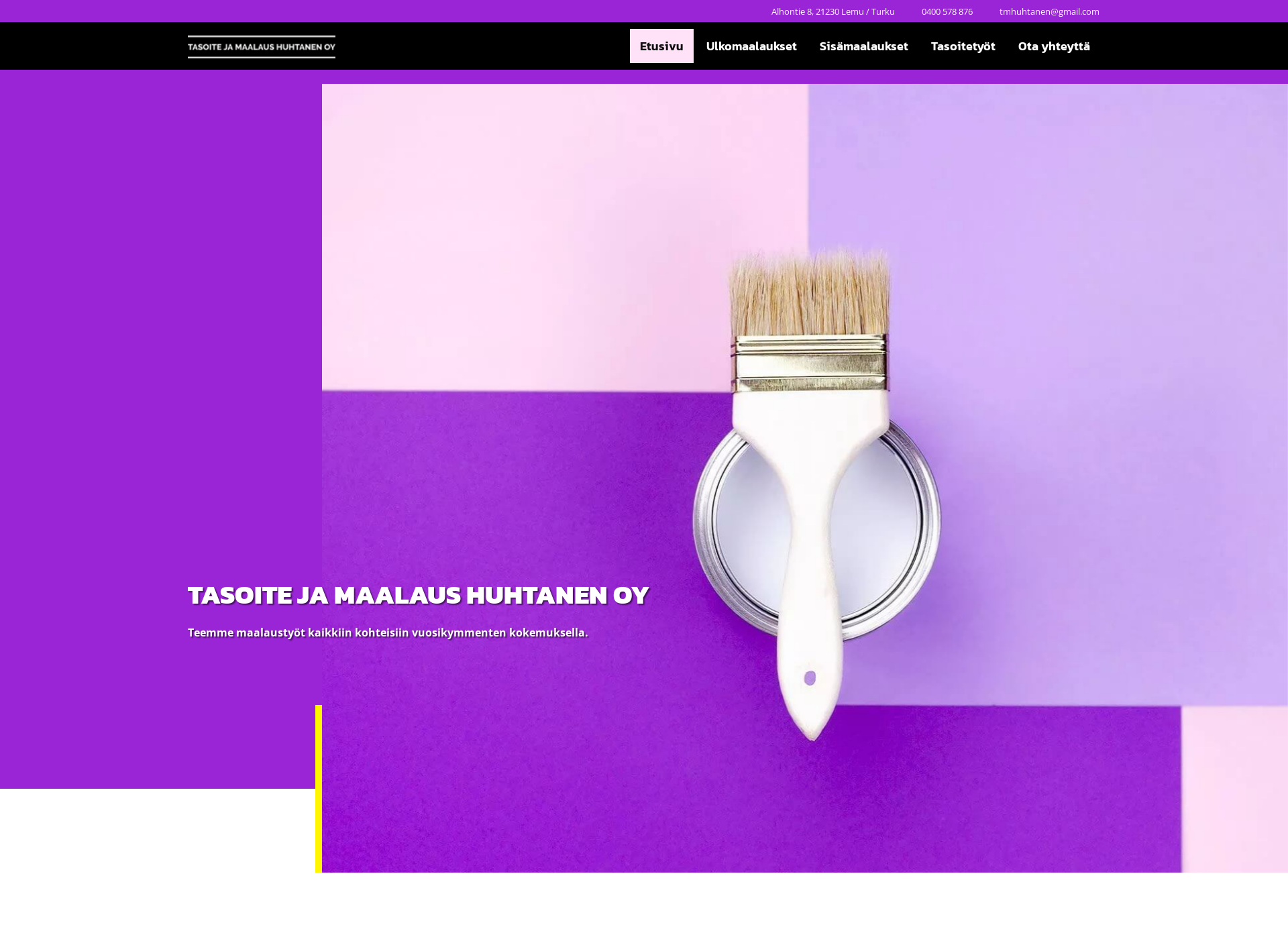 Screenshot for maalaus-turku.fi
