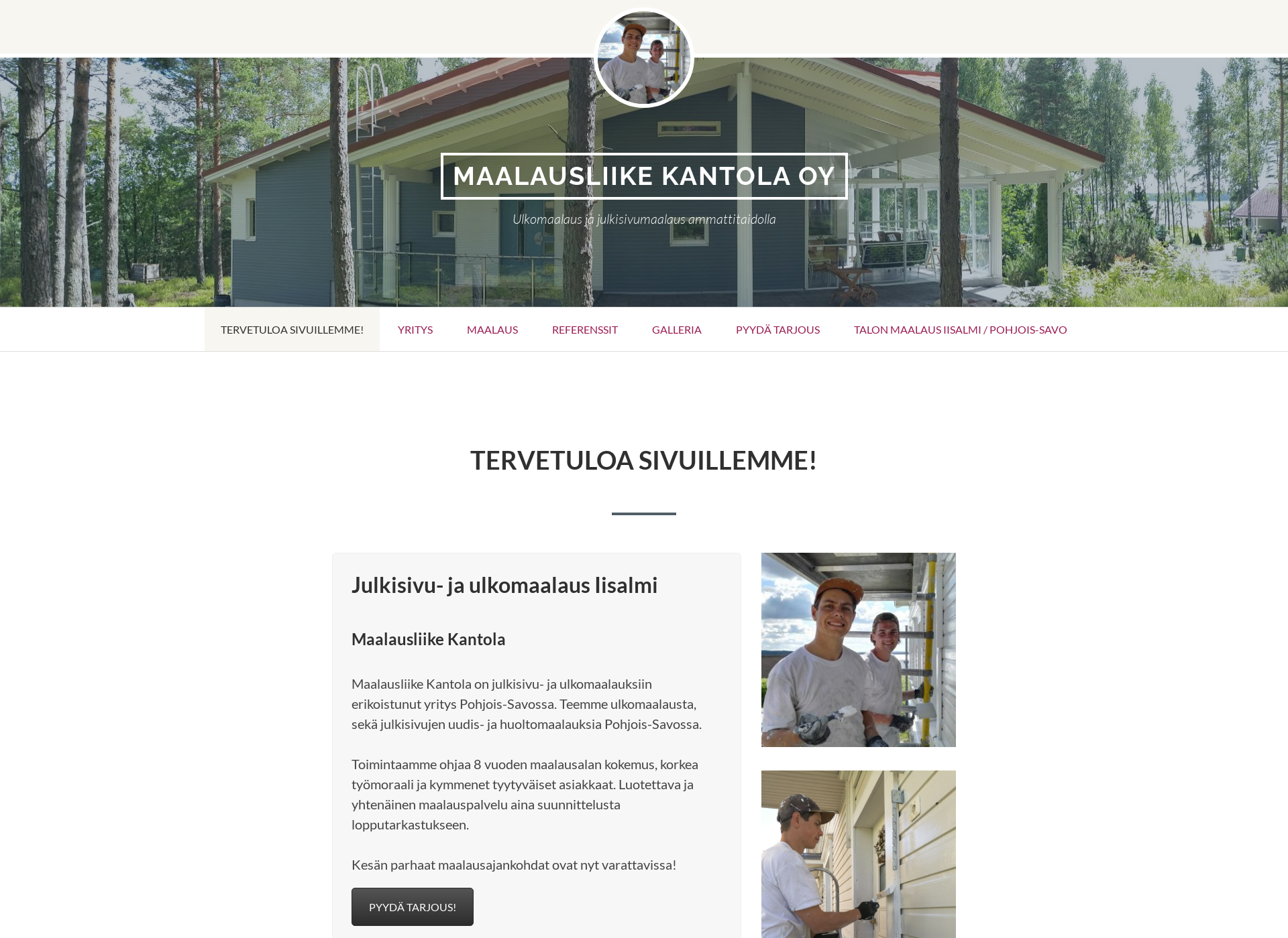 Screenshot for maalausliikekantola.fi