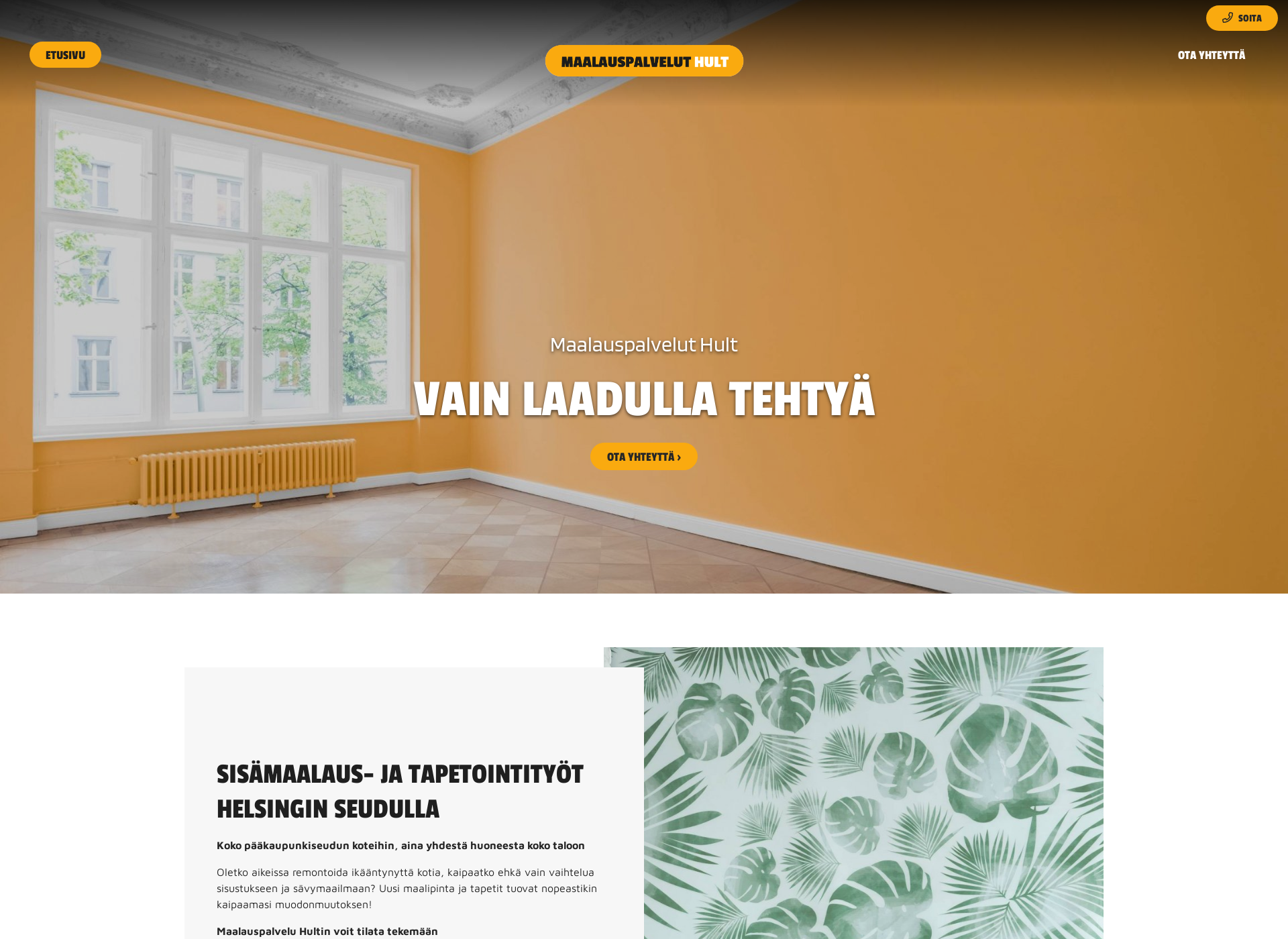 Screenshot for maalauspalveluthult.fi