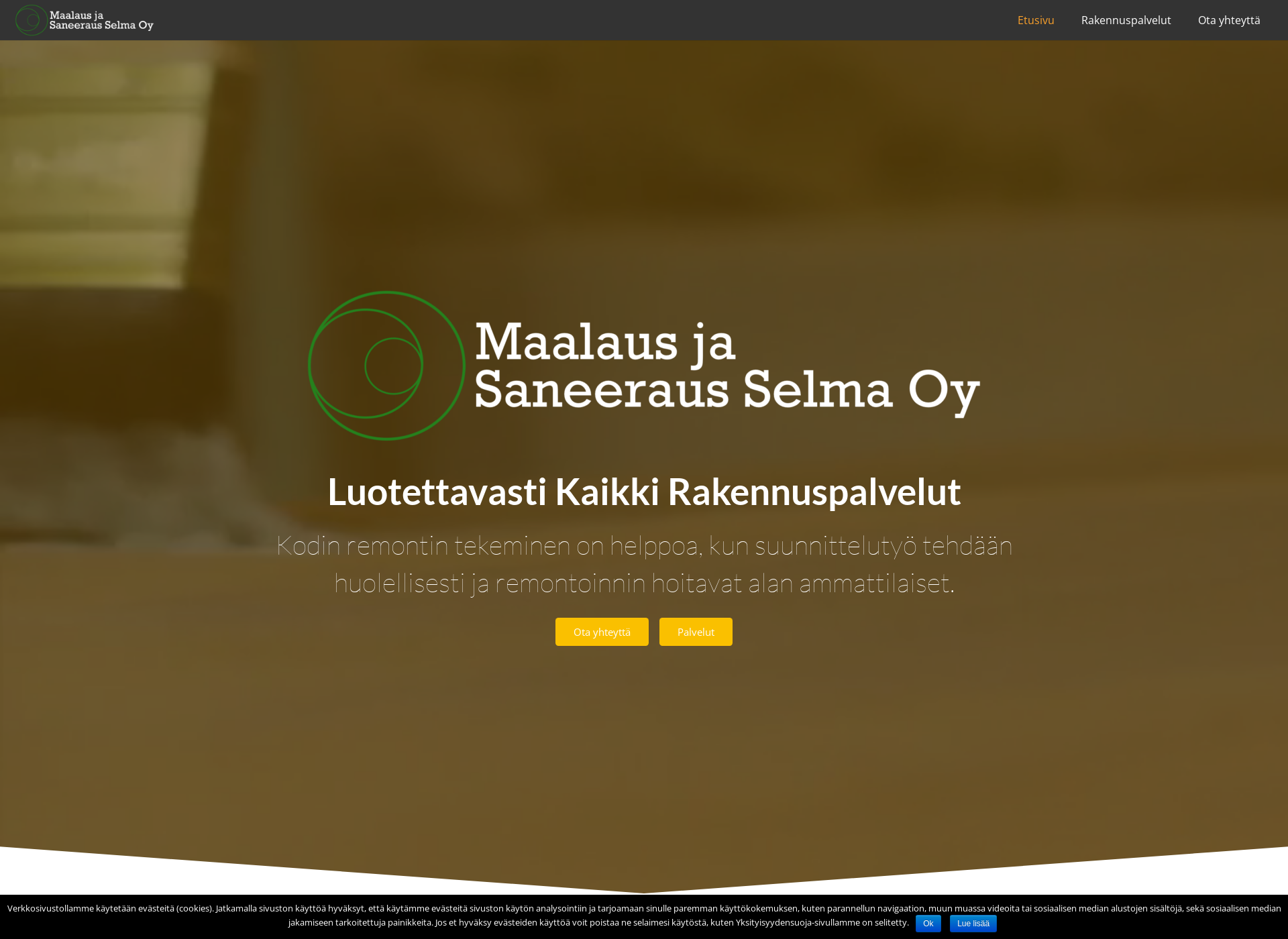 Skärmdump för maalausselma.fi