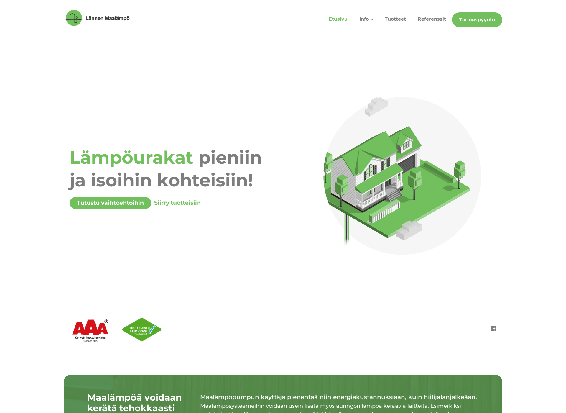 Screenshot for maalämpö-turku-tampere-seinäjoki.fi