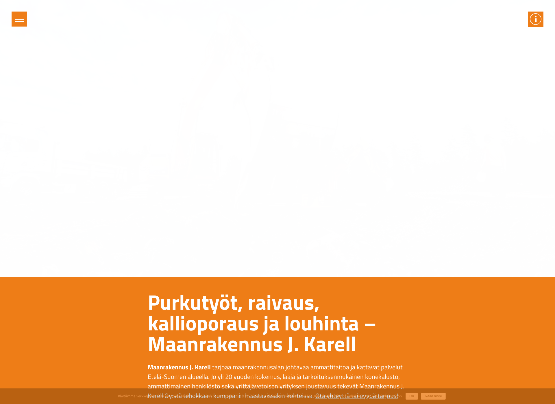 Screenshot for maanrakennusjalouhintakarell.fi