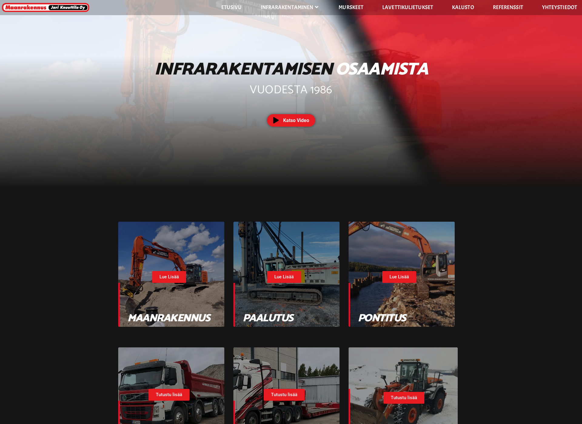Screenshot for maanrakennusknuuttila.com