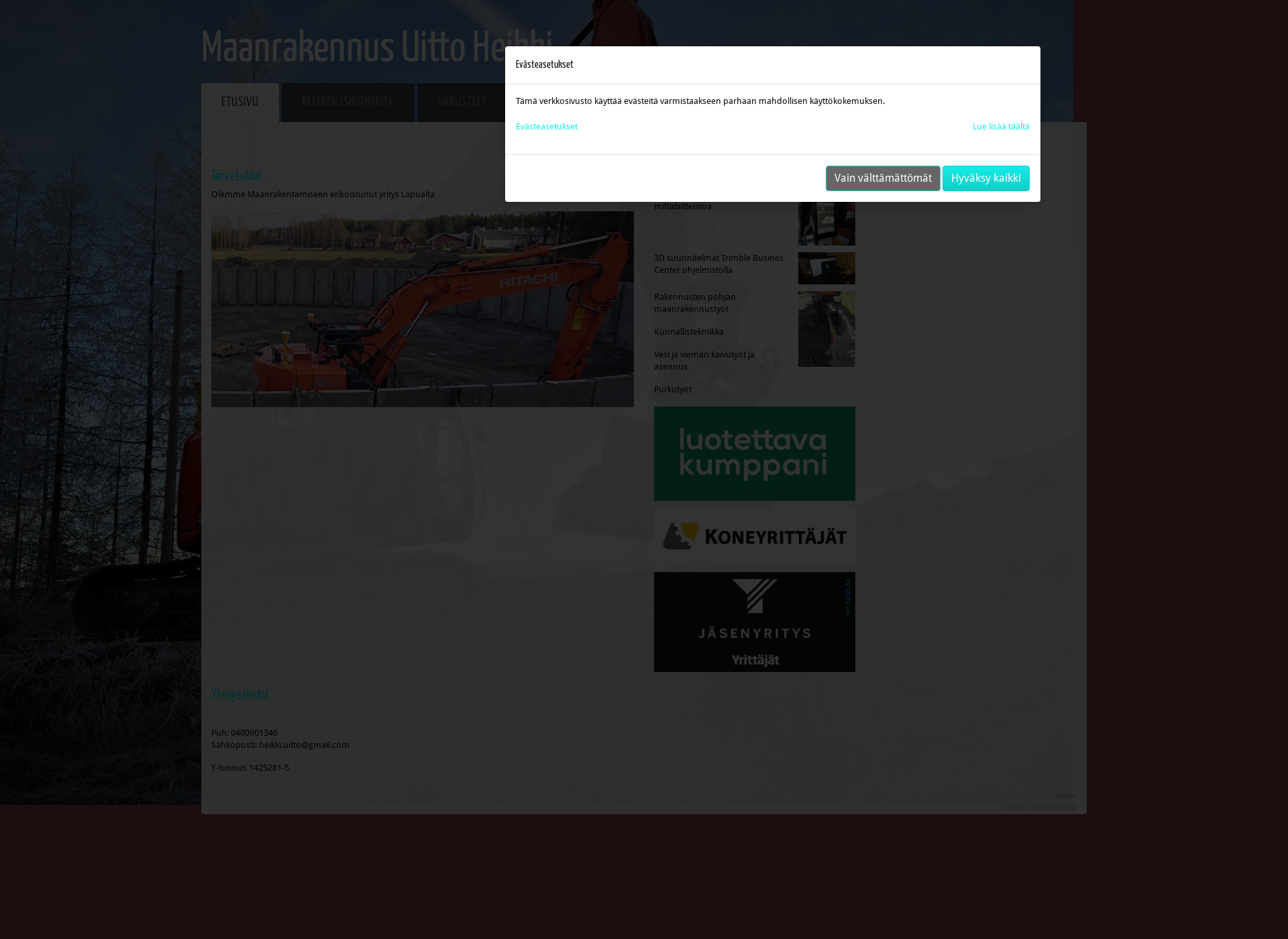 Screenshot for maanrakennusuitto.fi
