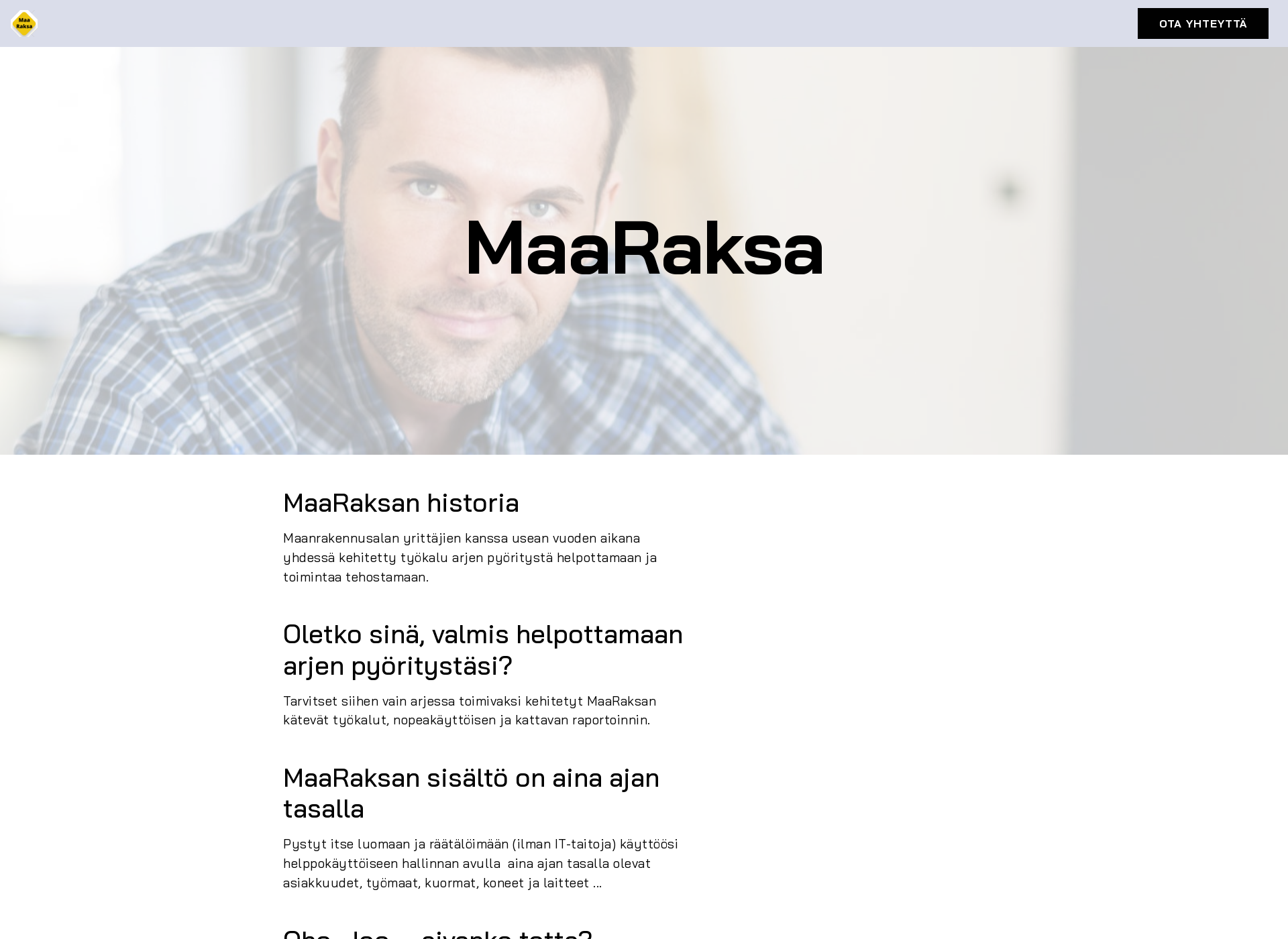 Screenshot for maaraksa.fi
