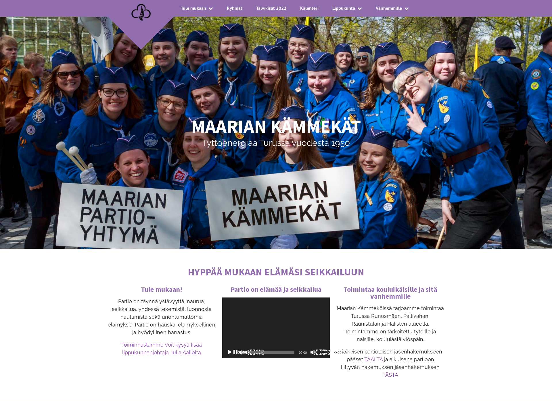 Screenshot for maariankammekat.fi
