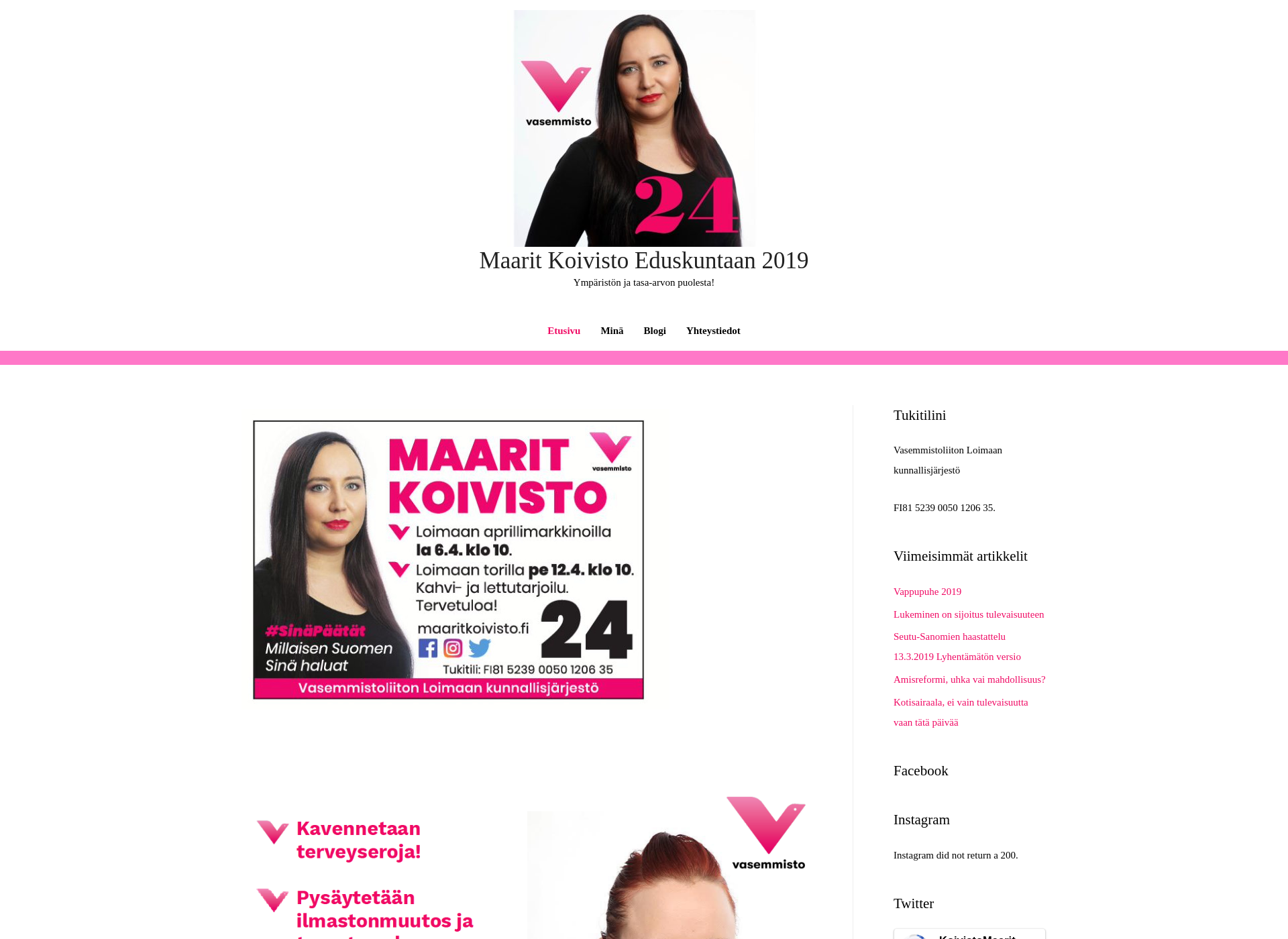 Screenshot for maaritkoivisto.fi