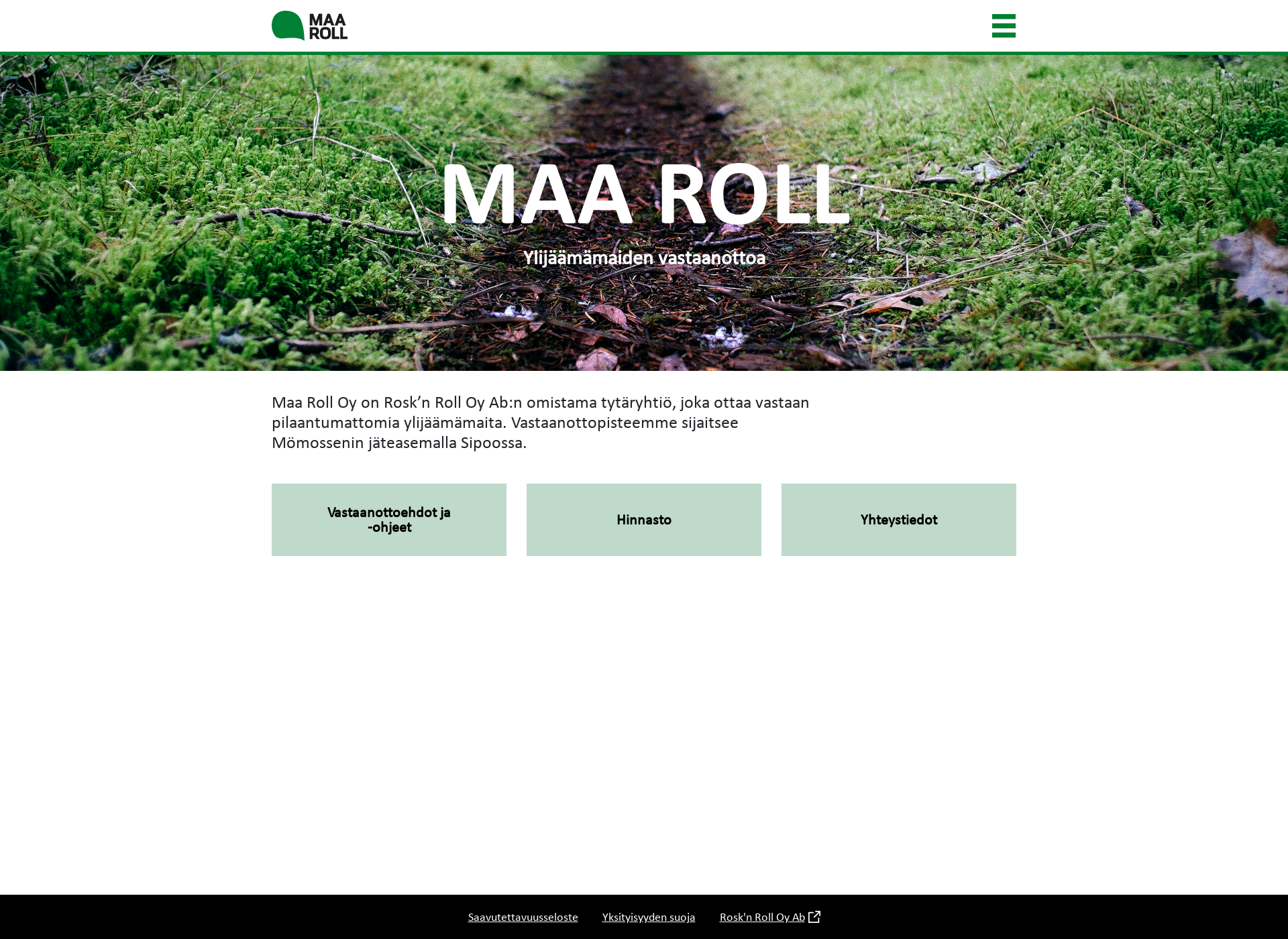 Screenshot for maaroll.fi