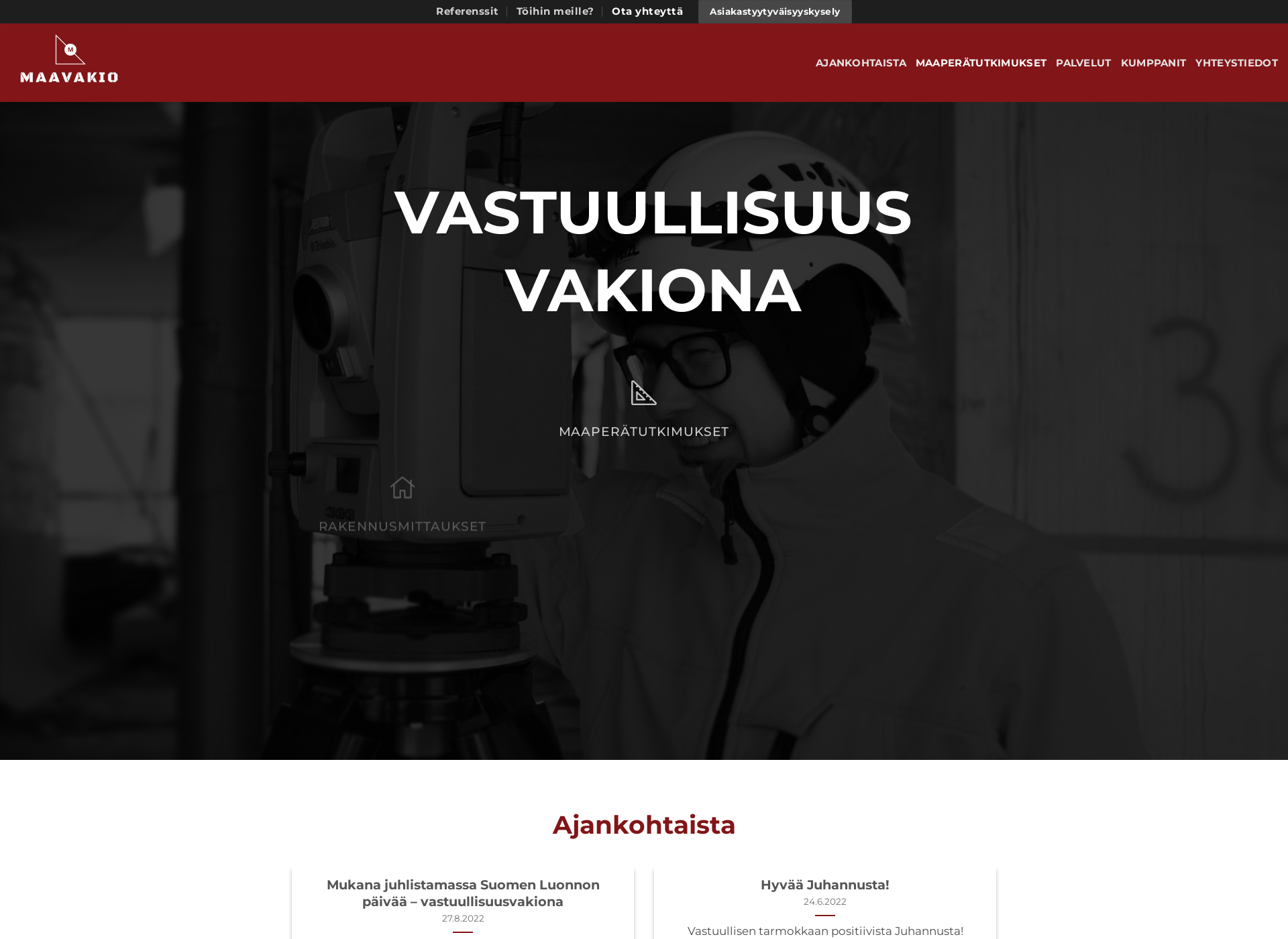 Screenshot for maavakio.fi