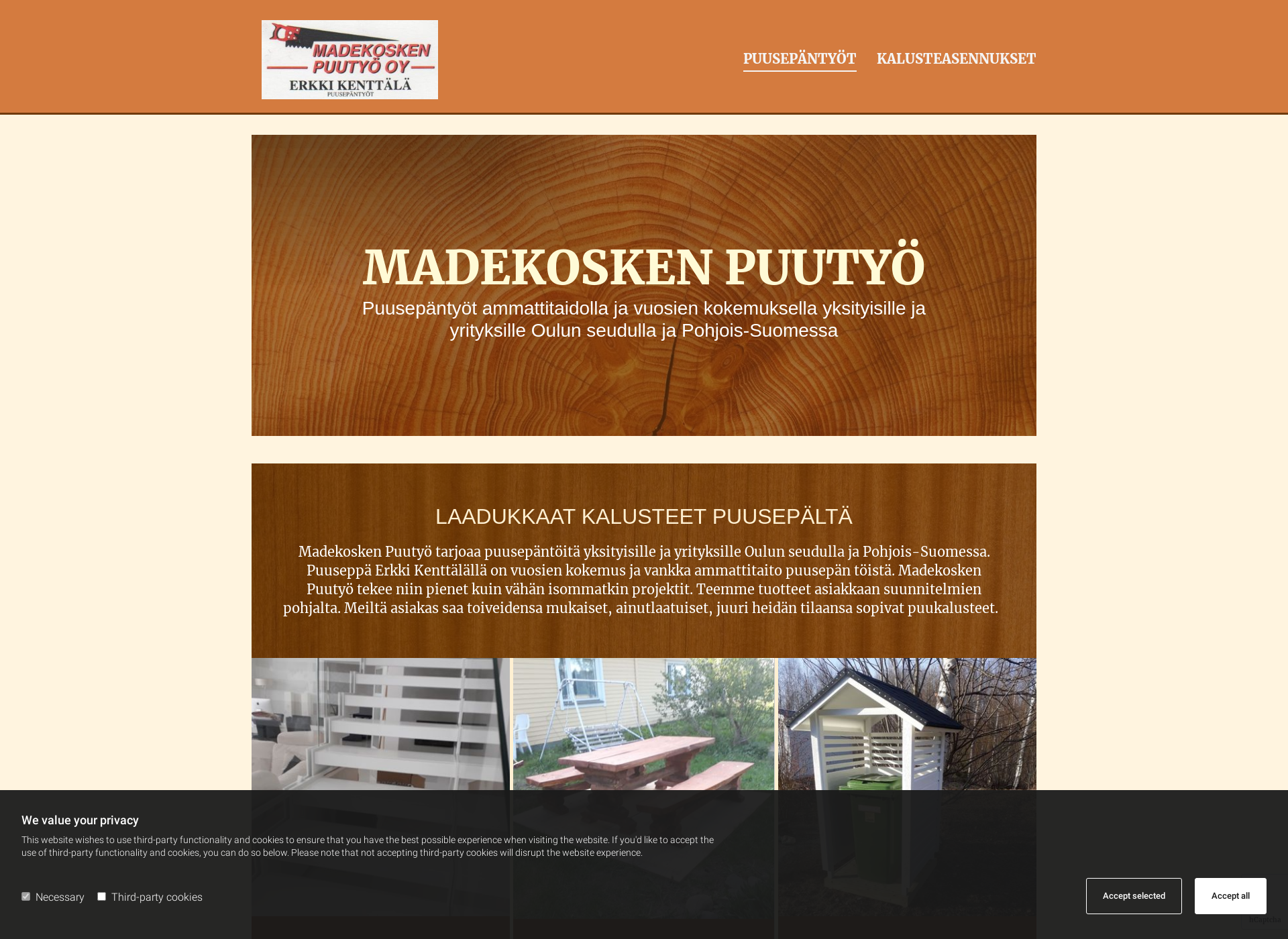 Screenshot for madekoskenpuutyo.fi