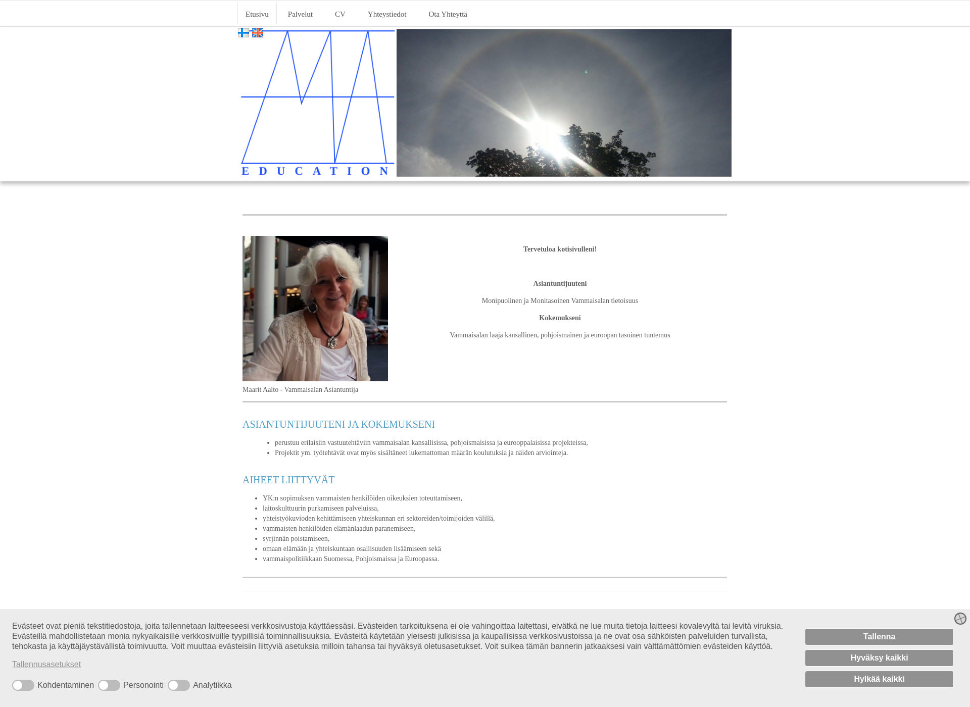Screenshot for maeducation.fi