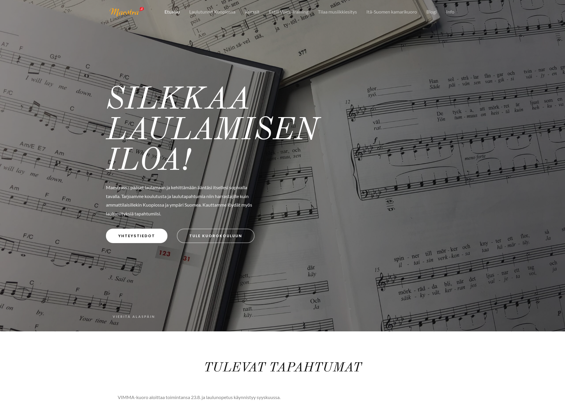 Screenshot for maestra.fi