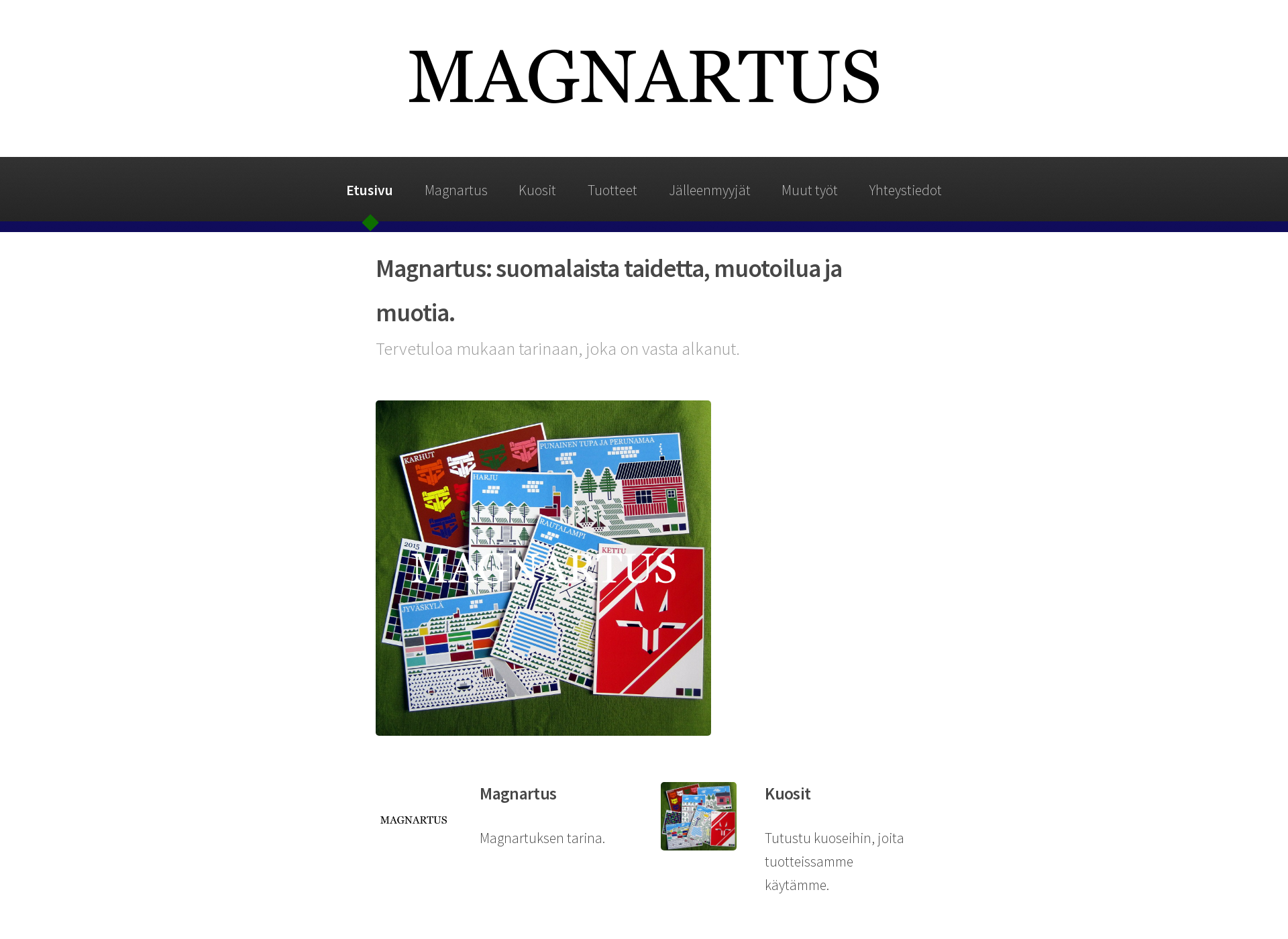 Skärmdump för magnartus.fi