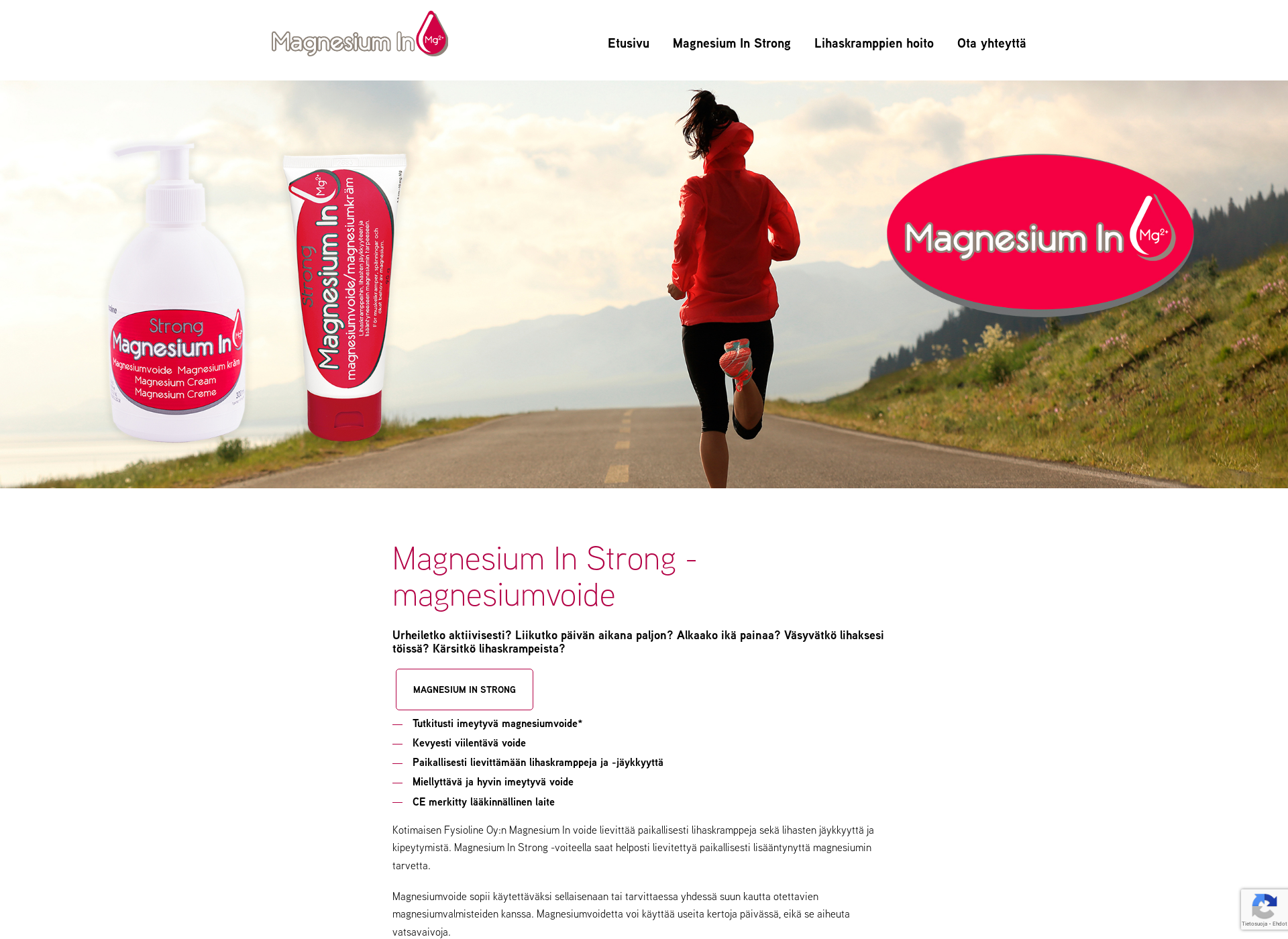 Screenshot for magnesiumin.fi