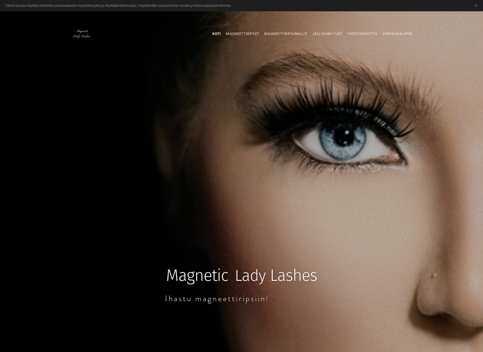 Screenshot for magneticladylashes.fi