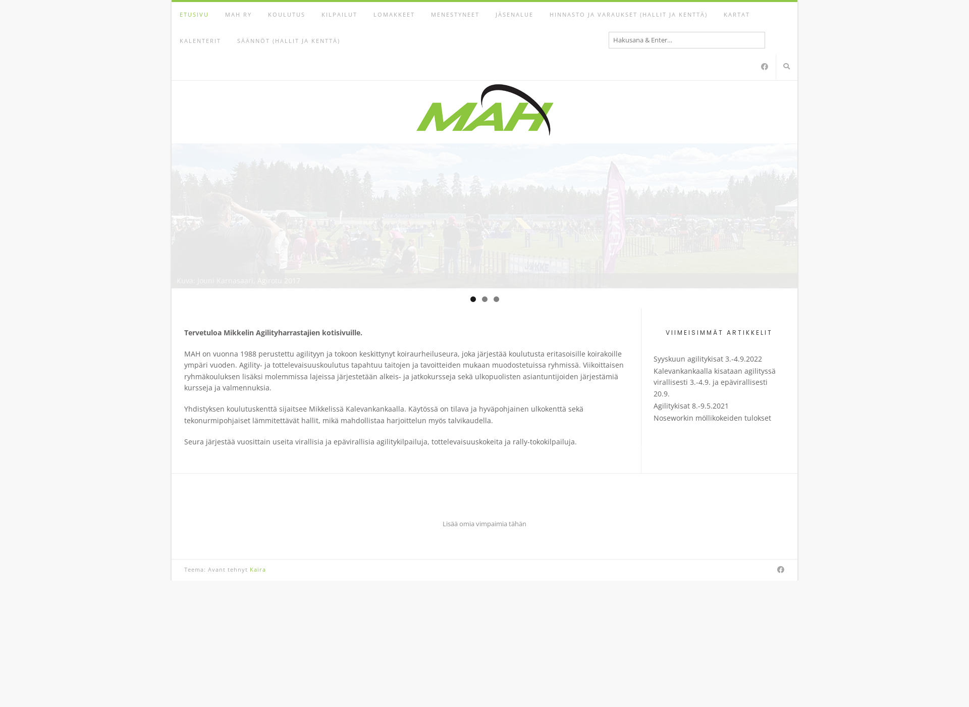 Screenshot for mah.fi