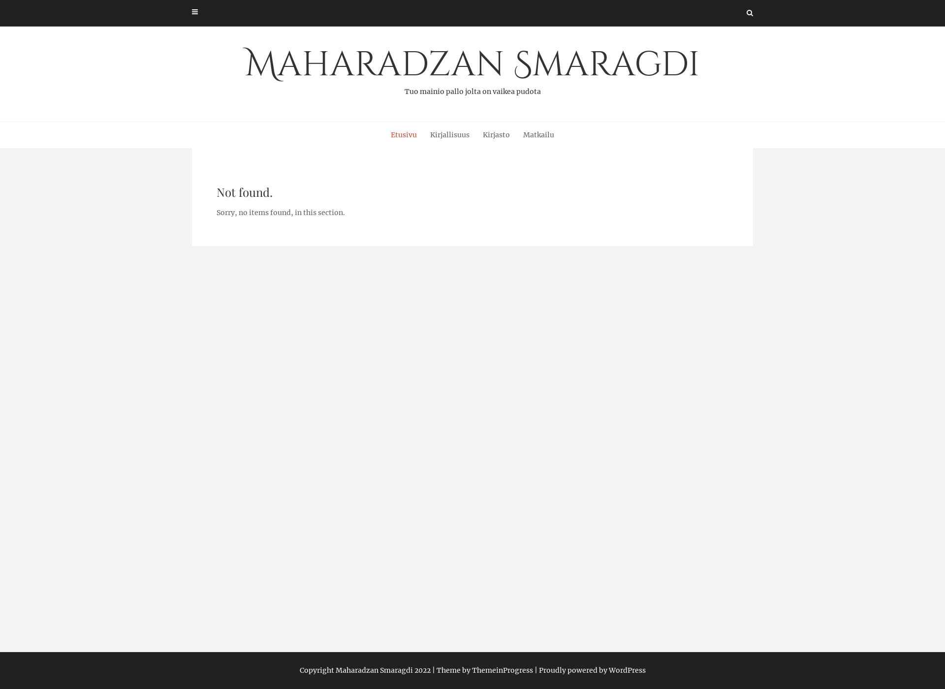 Screenshot for maharadza.fi