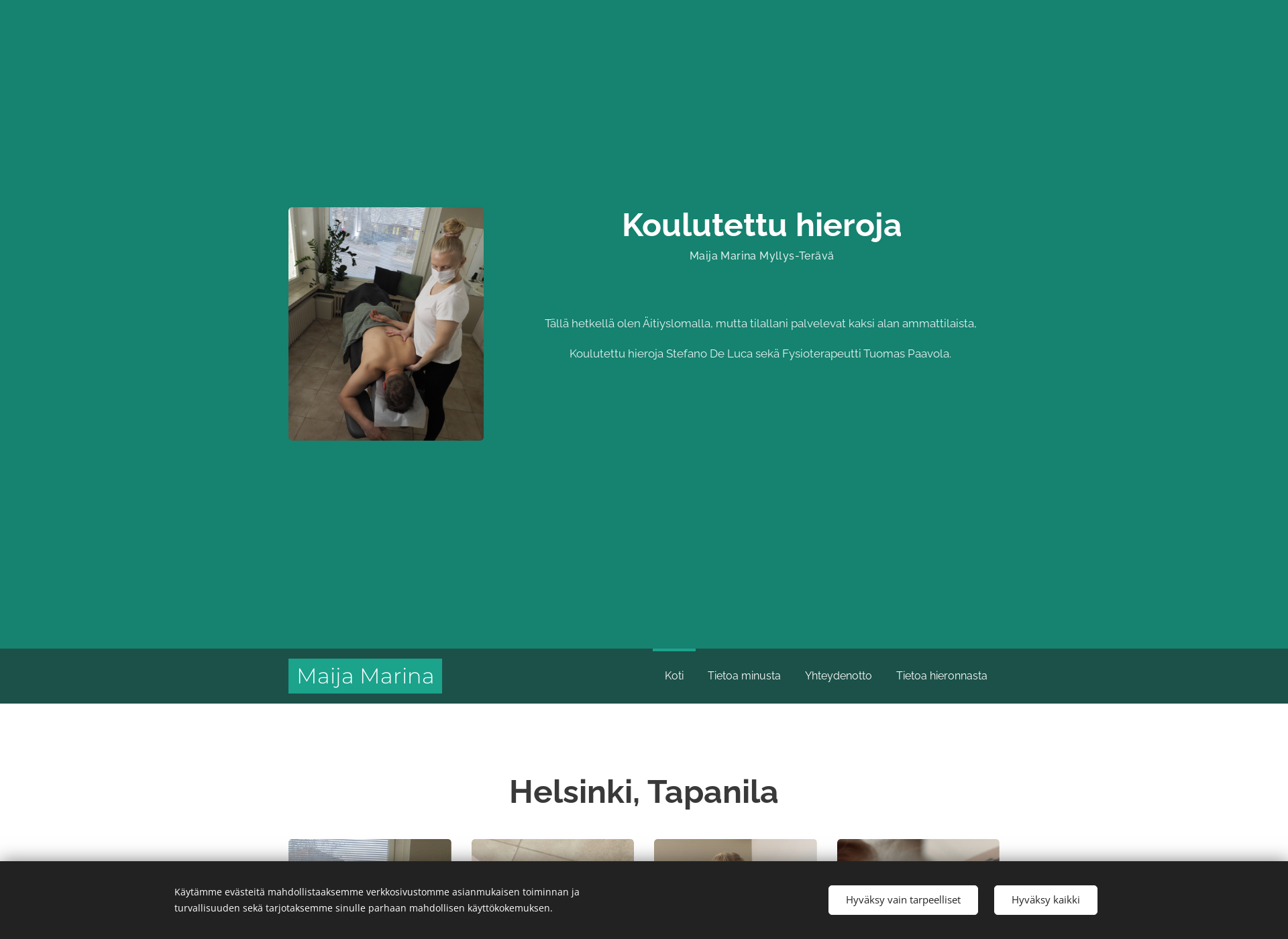 Screenshot for maijamarina.fi
