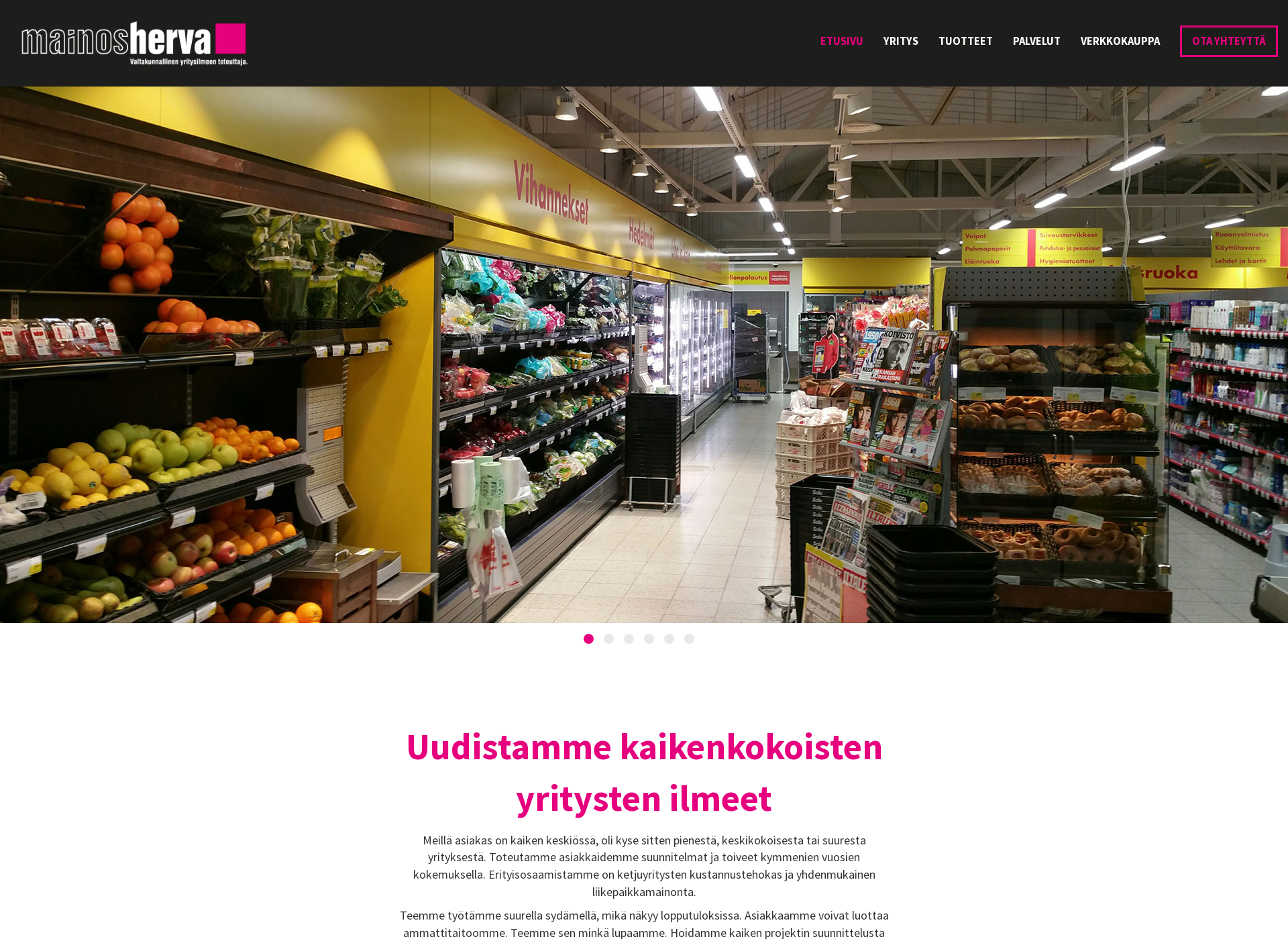 Screenshot for mainosherva.fi
