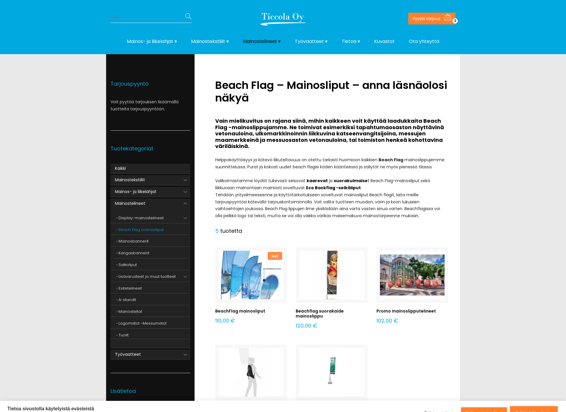 Screenshot for mainosliput.fi