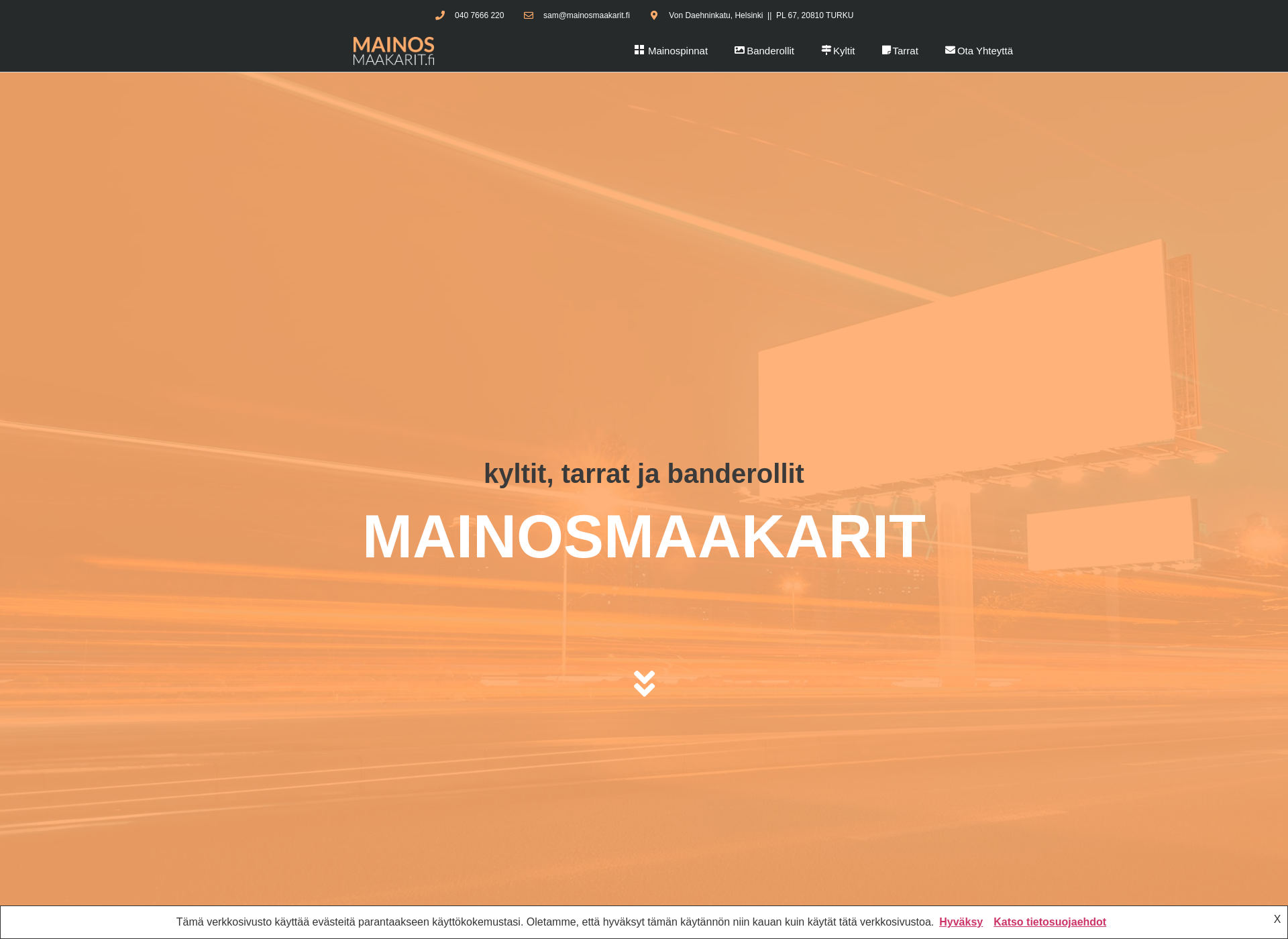 Screenshot for mainosmaakarit.fi