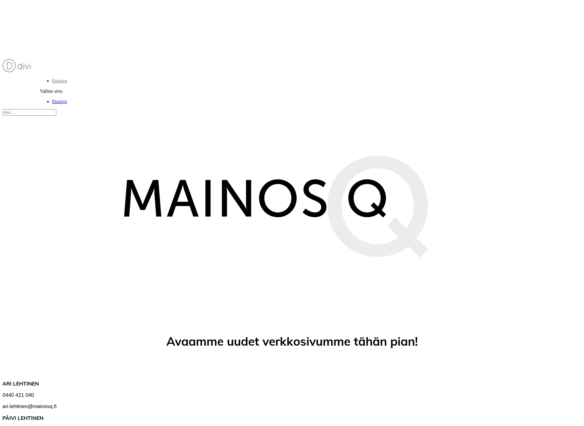 Skärmdump för mainosq.fi