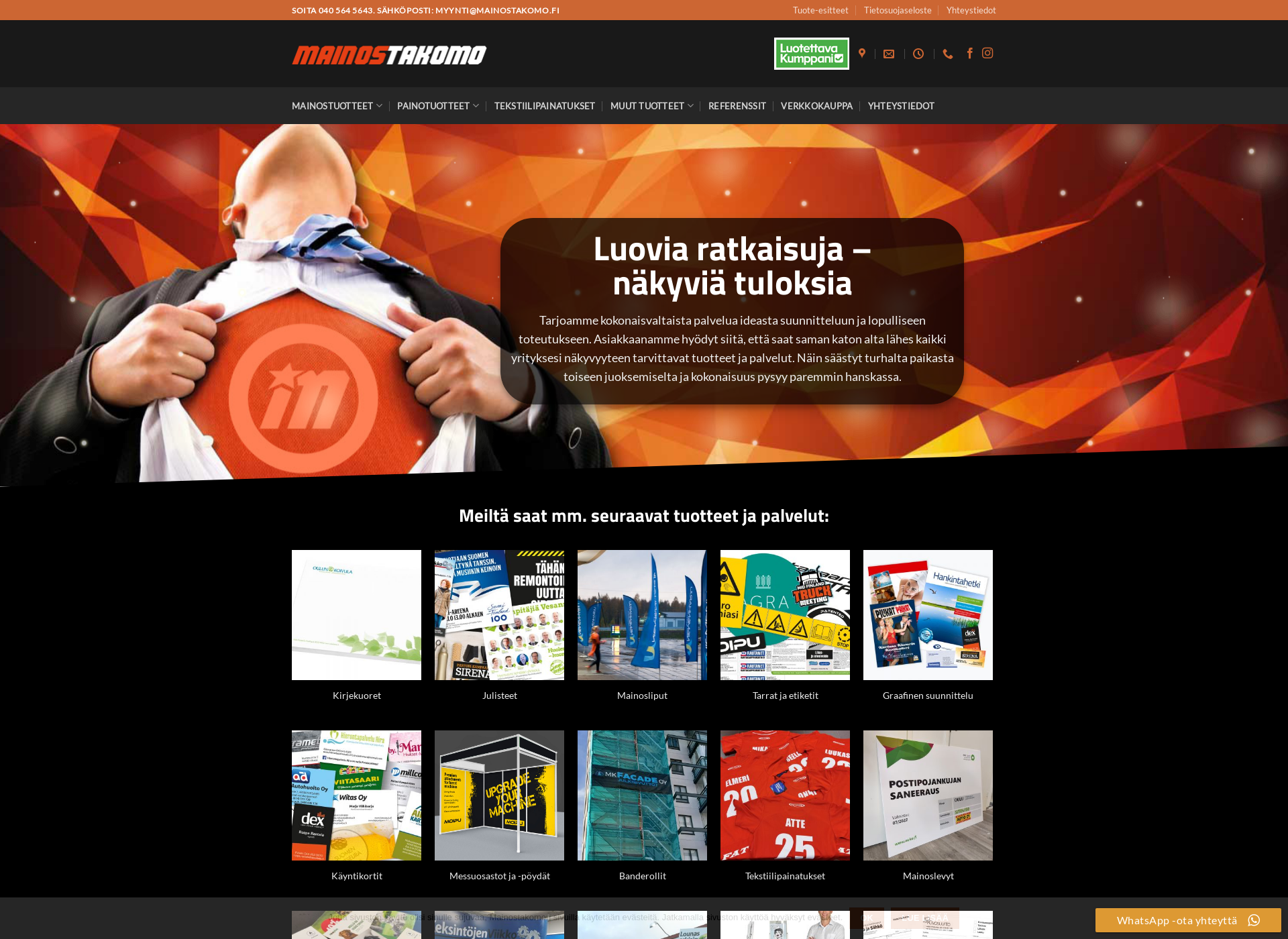 Screenshot for mainostakomo.fi