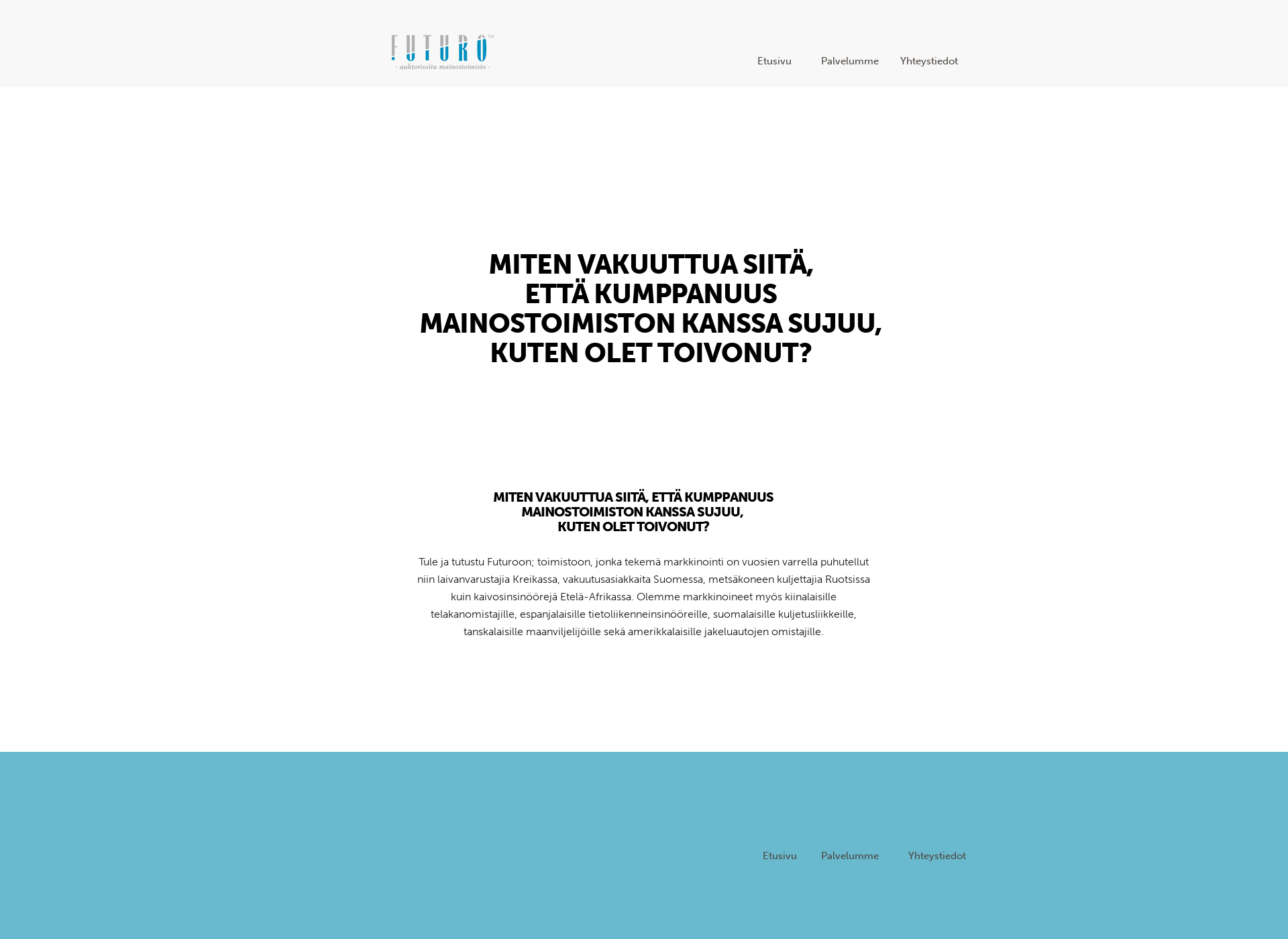 Screenshot for mainostoimistofuturo.fi